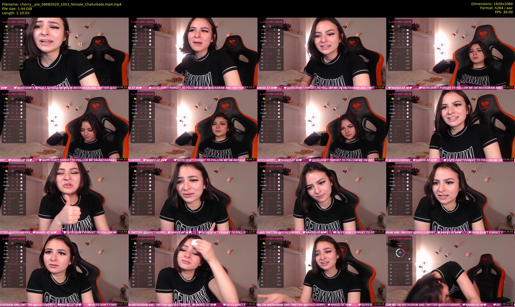 cherry__pie — 71 minute Chaturbate female cam show recording, 1080p, Aug 8, 2020