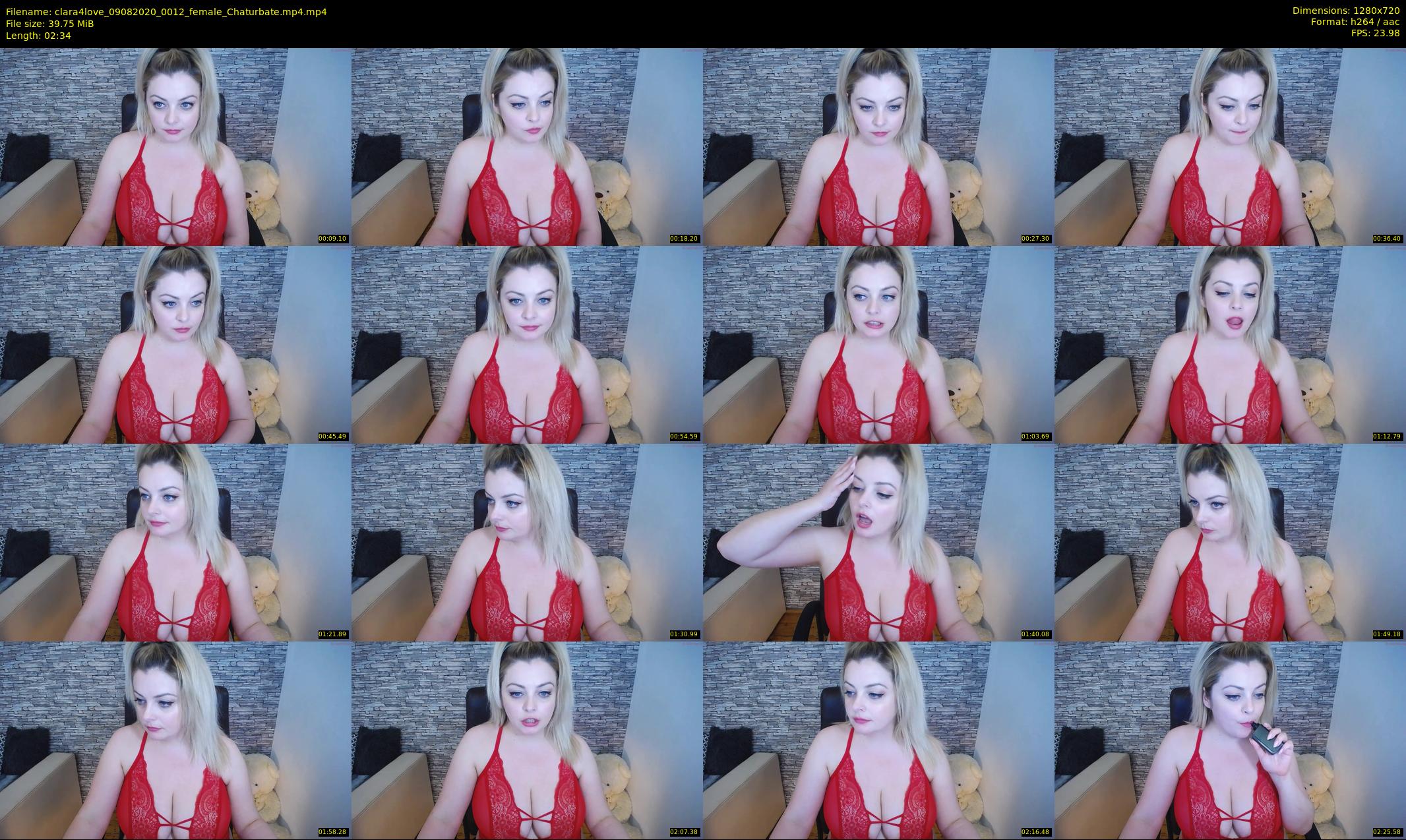 clara4love — 3 minute Chaturbate female cam show recording, 720p, Aug 9, 2020