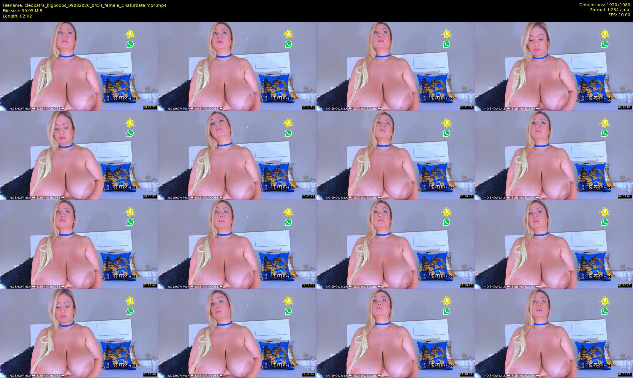cleopatra_bigboobs — 3 minute Chaturbate female cam show recording, 1080p, Aug 9, 2020