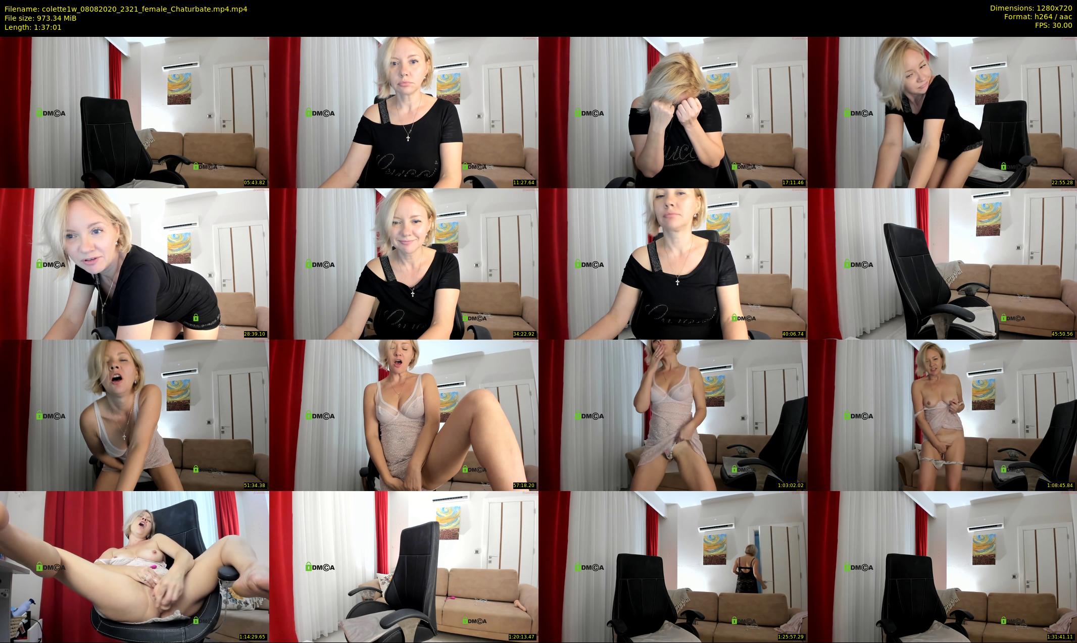 colette1w — 98 minute Chaturbate female cam show recording, 720p, Aug 8, 2020