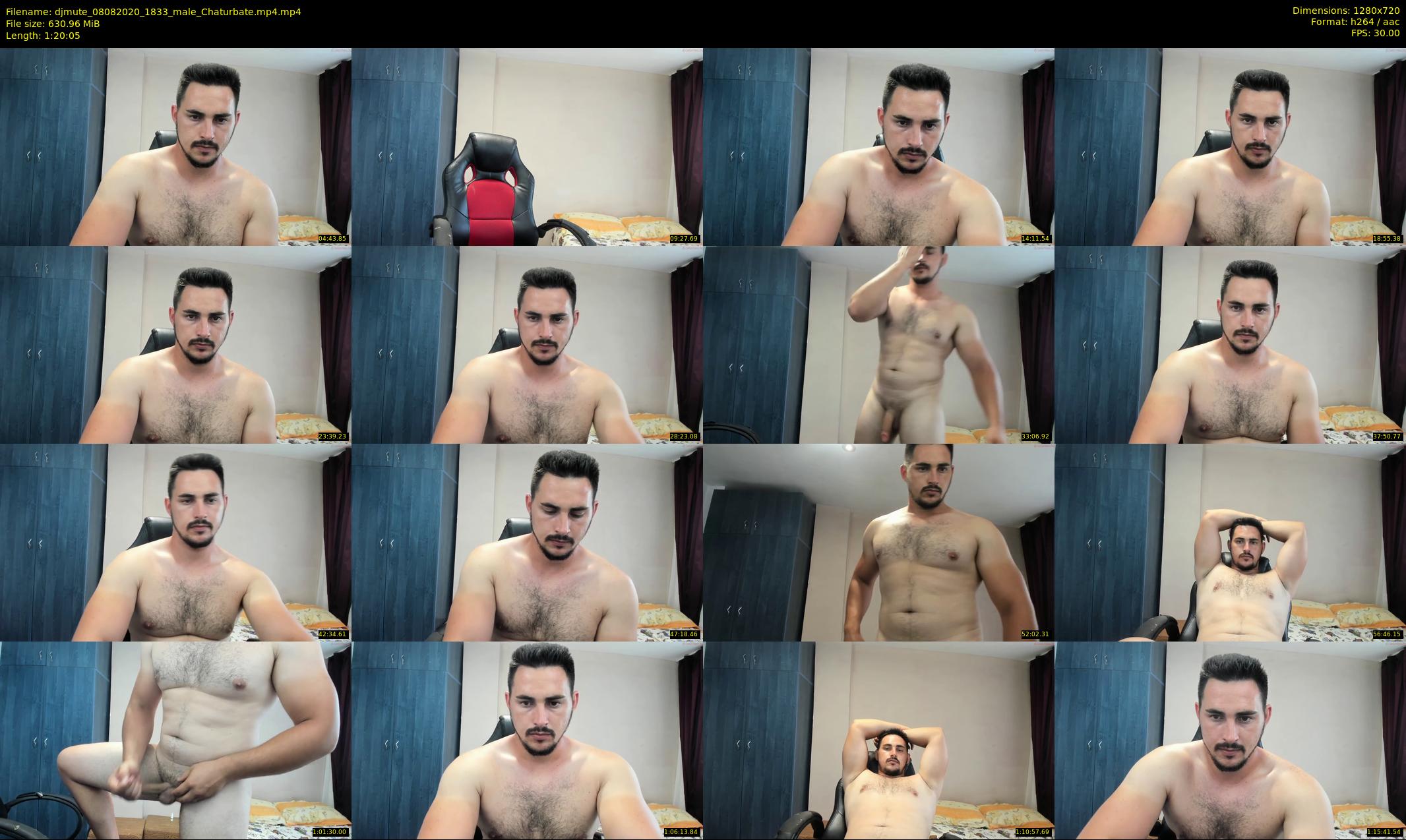 djmute — 81 minute Chaturbate male cam show recording, 720p, Aug 8, 2020