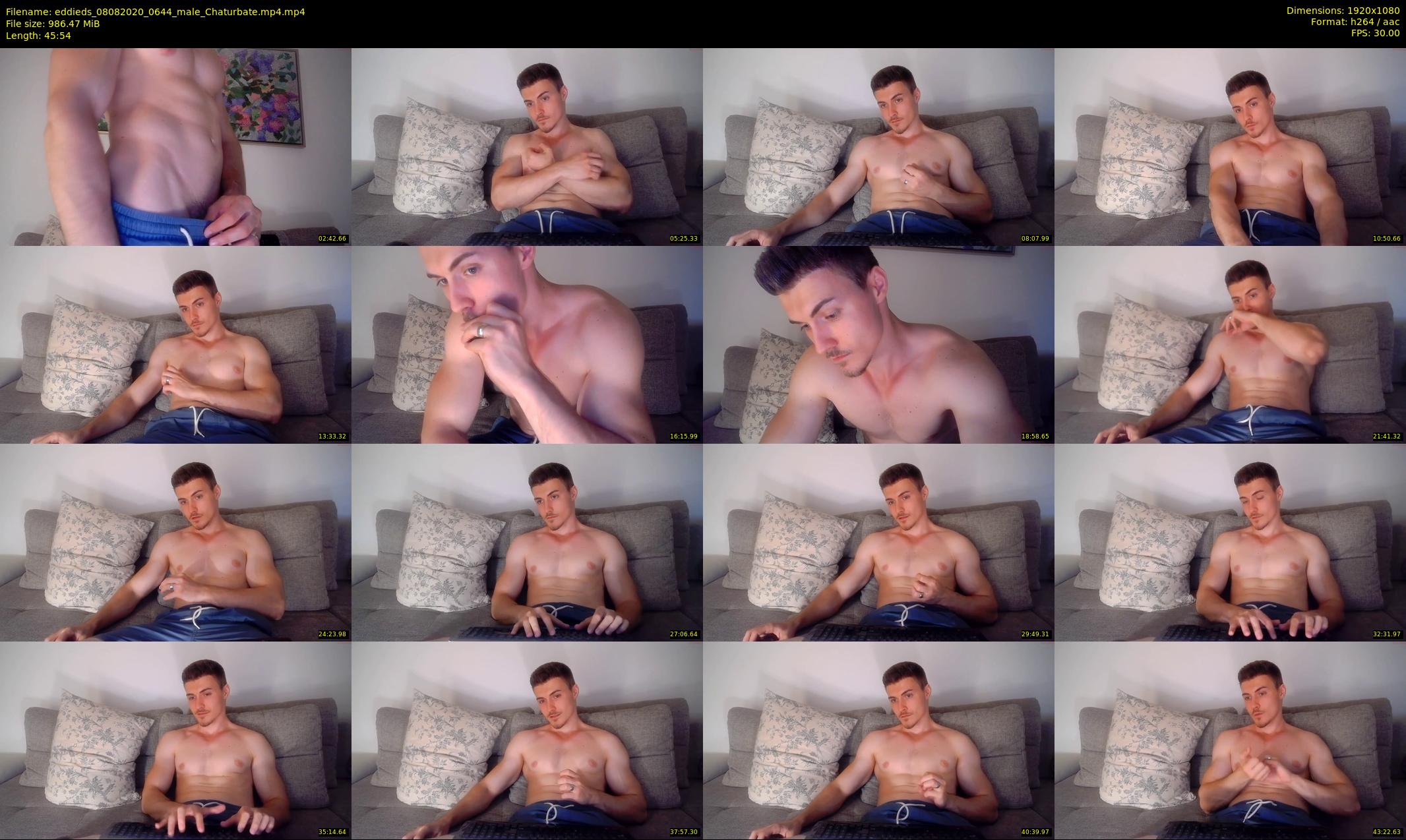 eddieds — 46 minute Chaturbate male cam show recording, 1080p, Aug 8, 2020