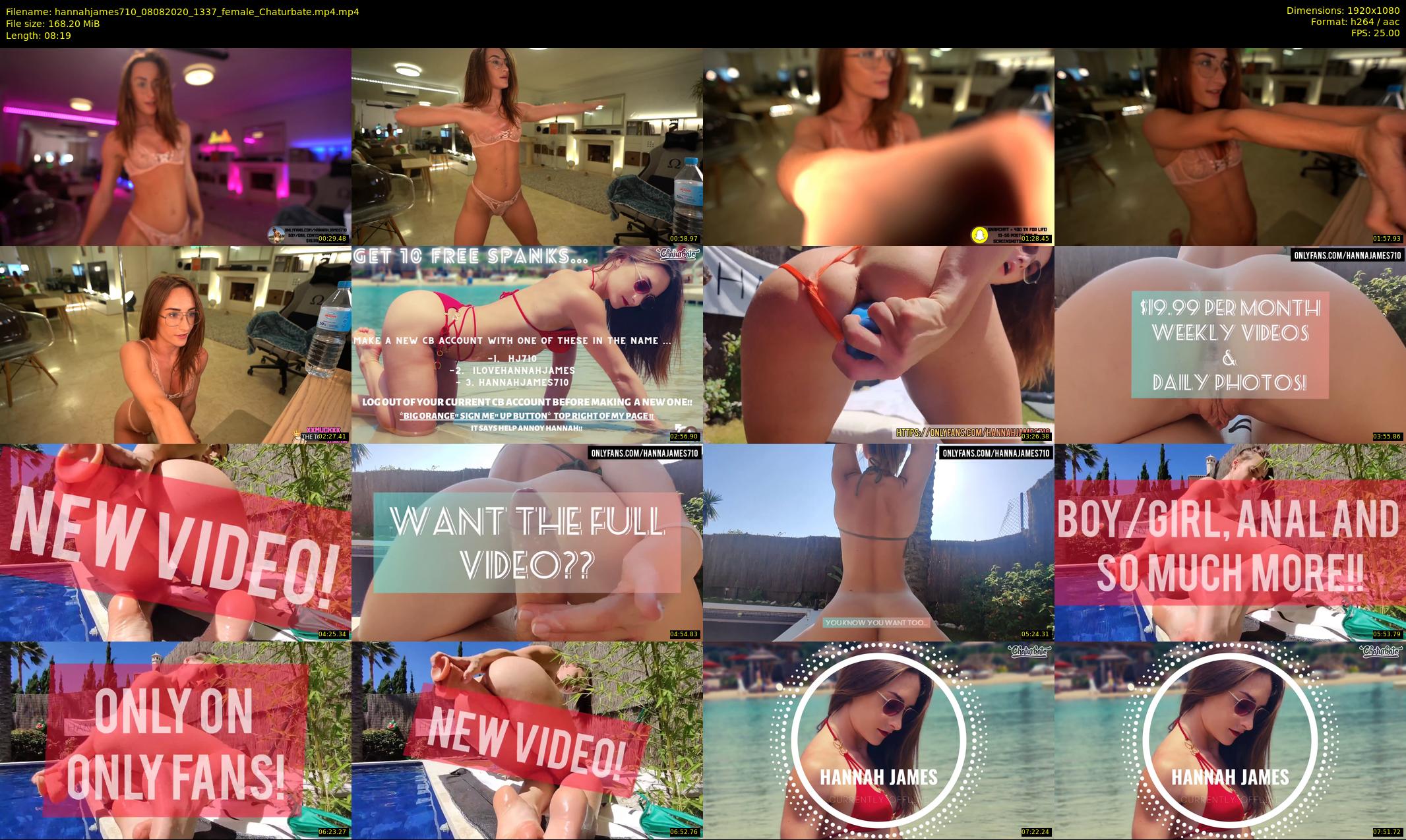 hannahjames710 — 9 minute Chaturbate female cam show recording, 1080p, Aug 8, 2020