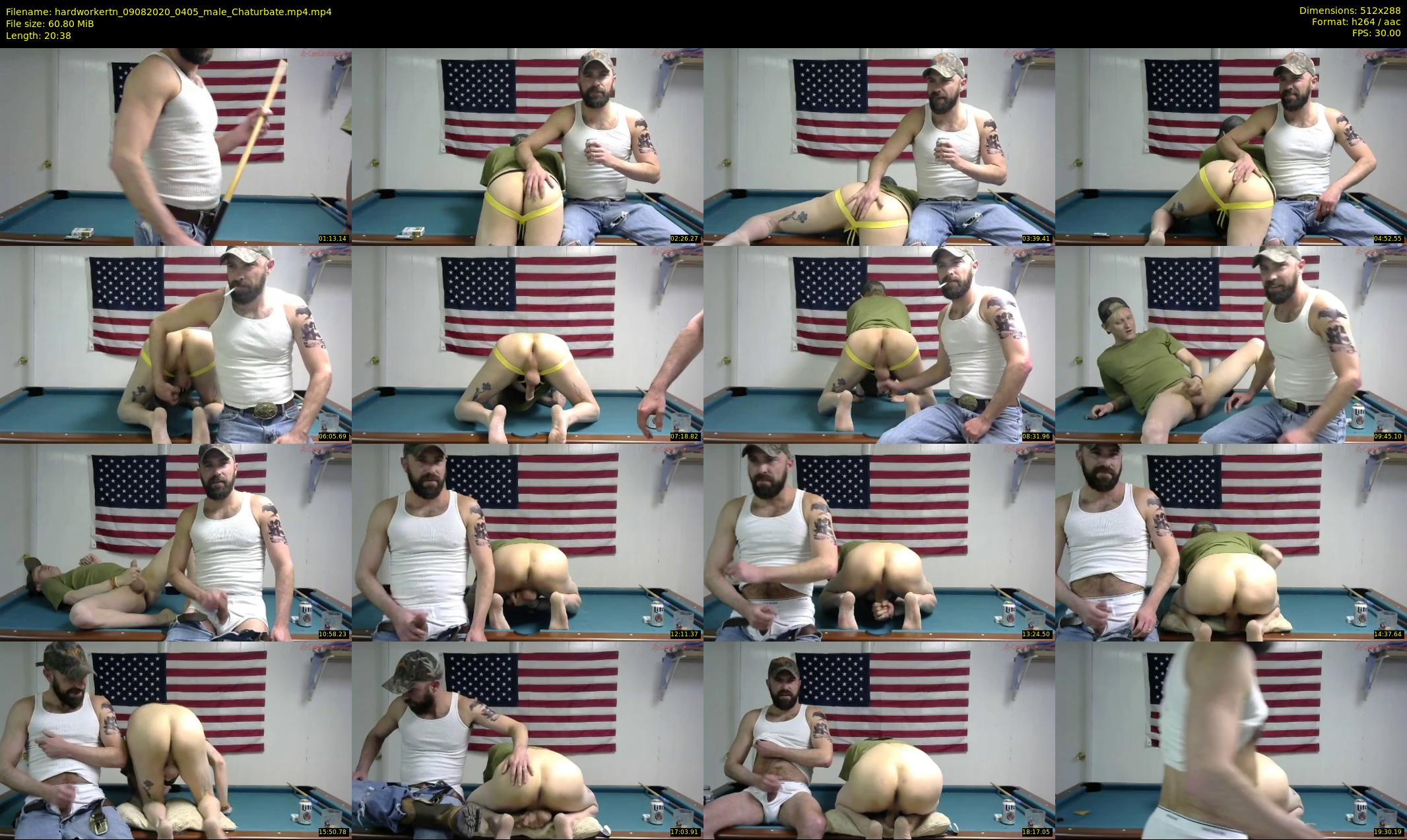 hardworkertn — 21 minute Chaturbate male cam show recording, SD, Aug 9, 2020