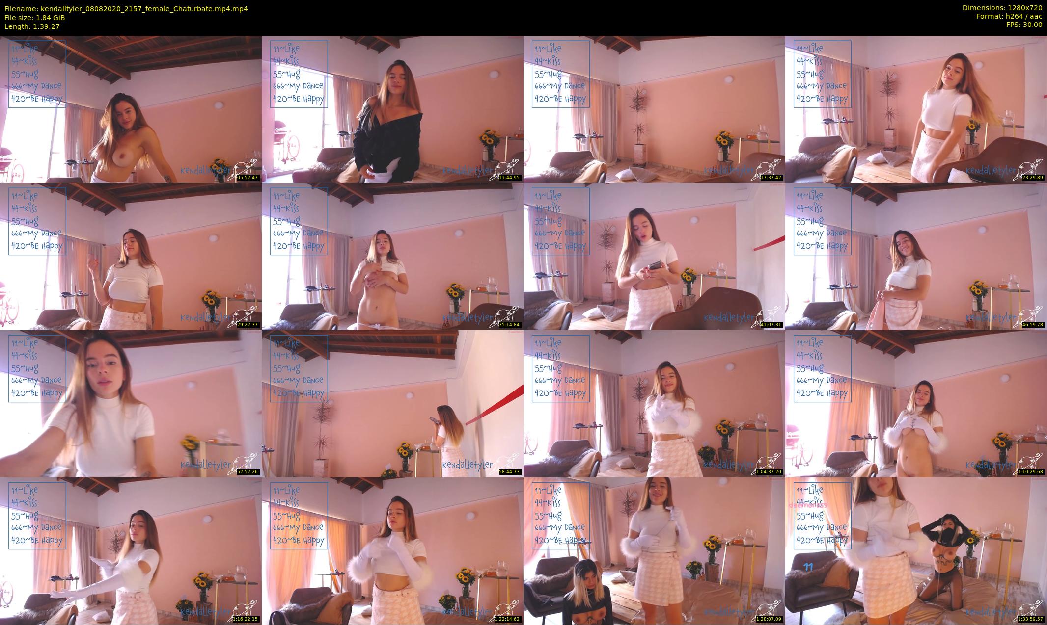 kendalltyler — 100 minute Chaturbate female cam show recording, 720p, Aug 8, 2020