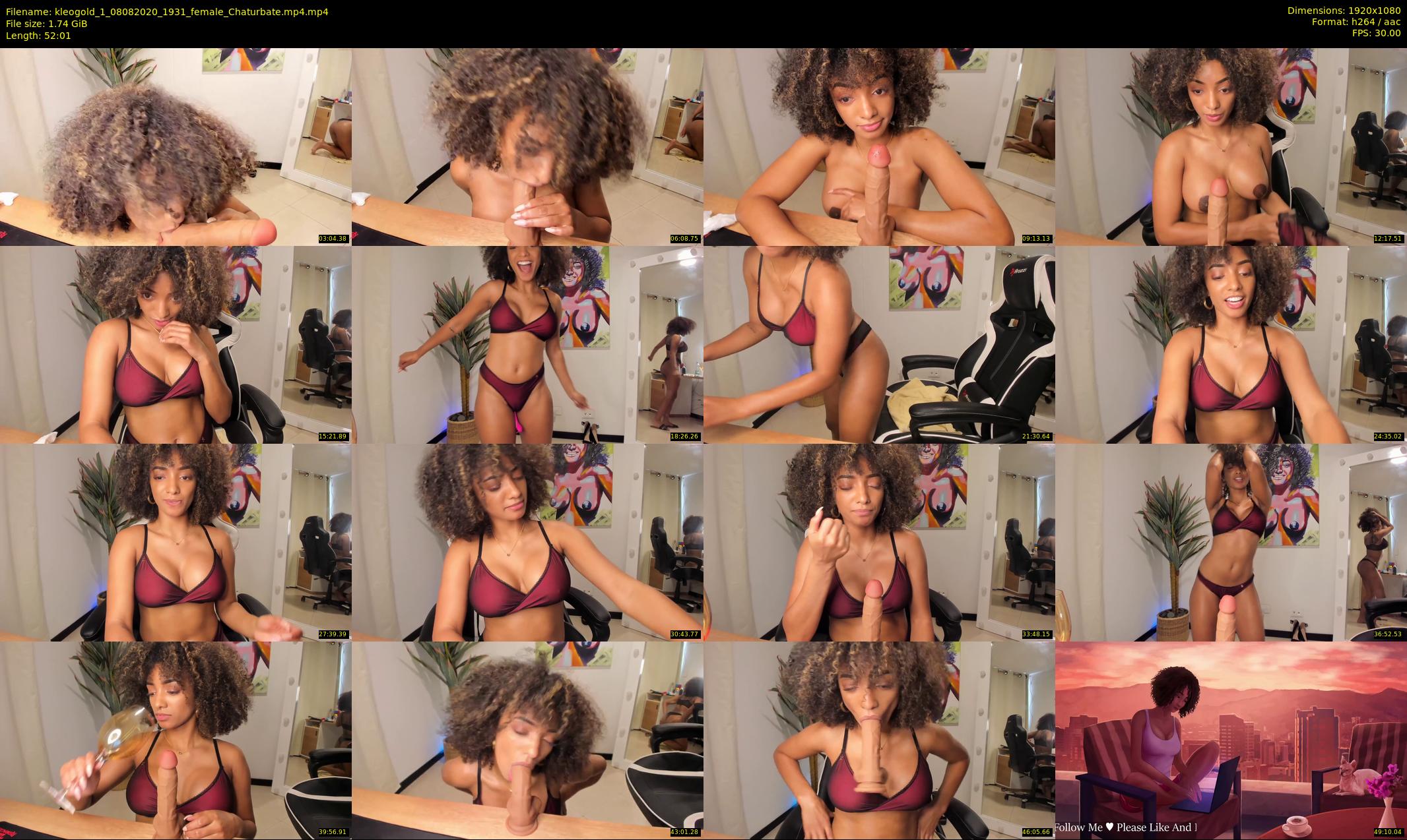 kleogold_1 — 53 minute Chaturbate female cam show recording, 1080p, Aug 8, 2020