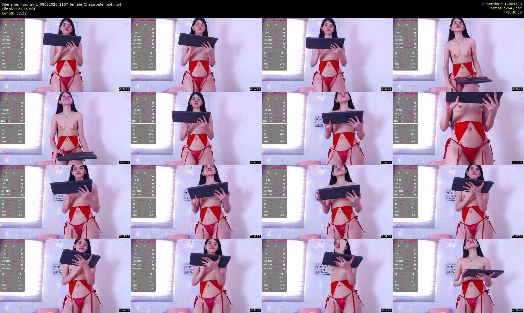 lisagray_1 — 3 minute Chaturbate female cam show recording, 720p, Aug 8, 2020
