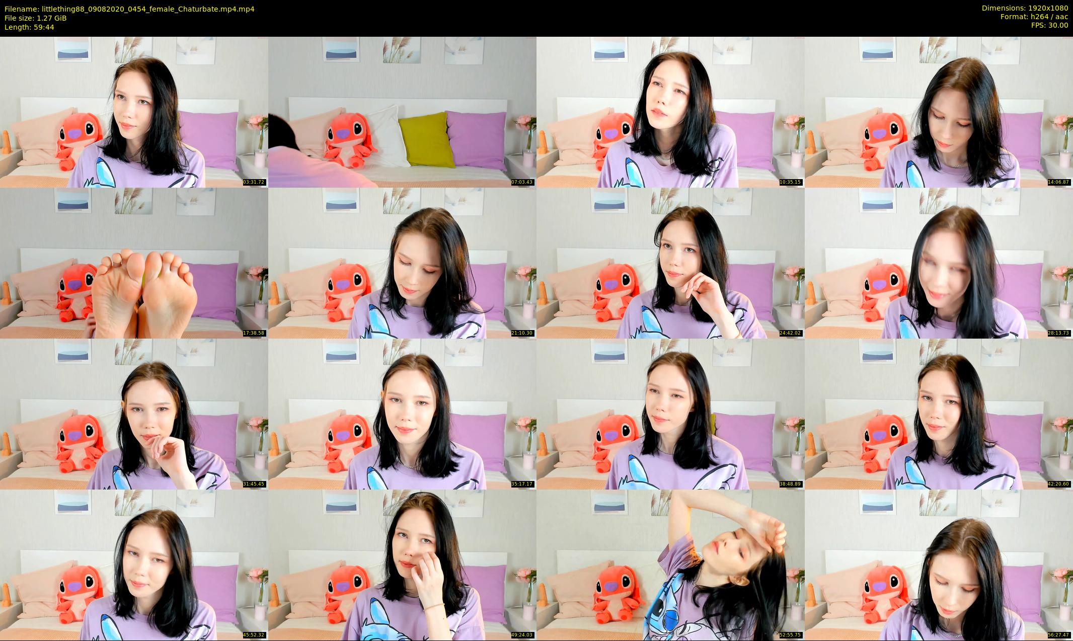 littlething88 — 60 minute Chaturbate female cam show recording, 1080p, Aug 9, 2020