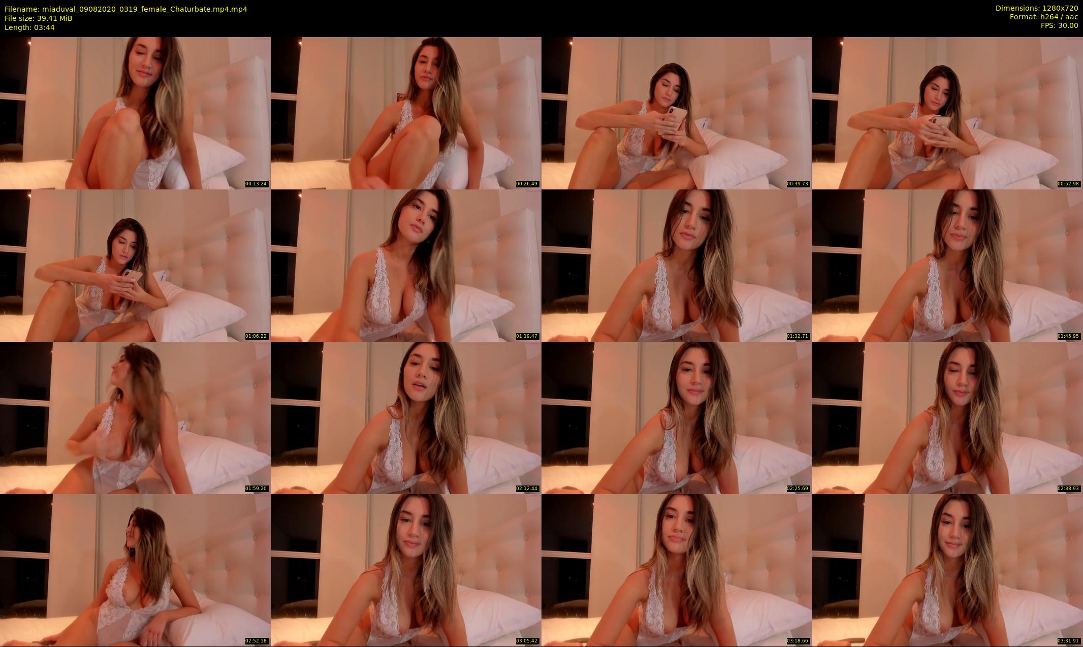 miaduval — 4 minute Chaturbate female cam show recording, 720p, Aug 9, 2020