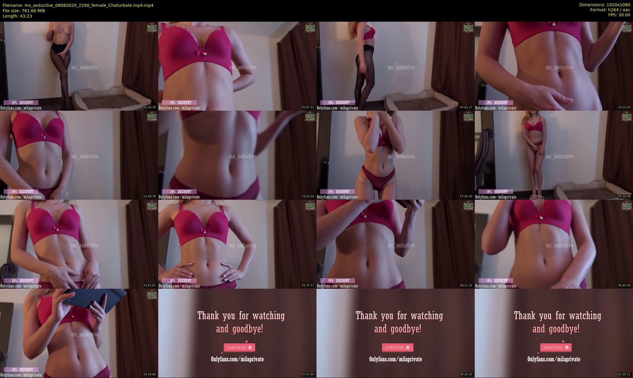 ms_seductive — 44 minute Chaturbate female cam show recording, 1080p, Aug 8, 2020
