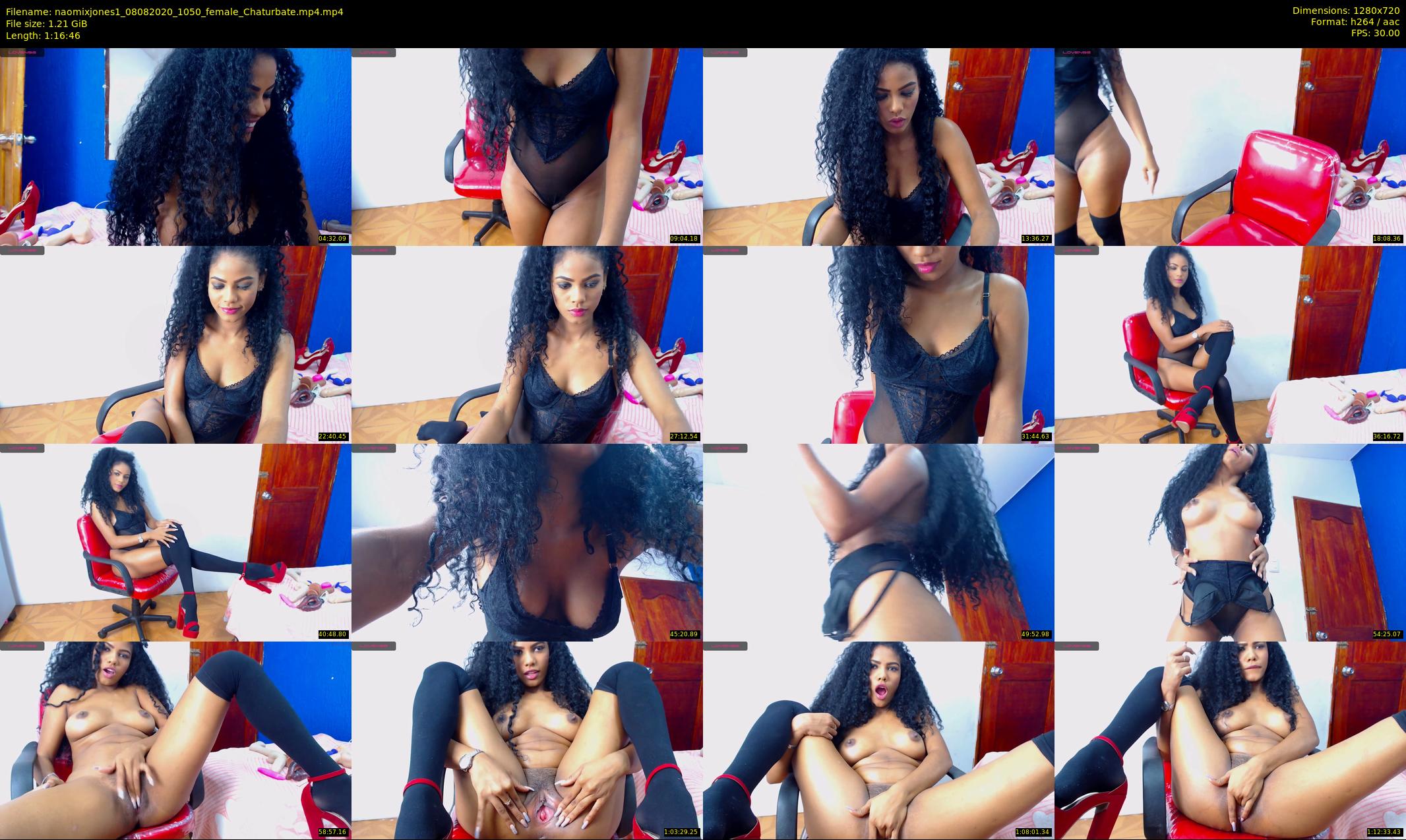 naomixjones1 — 77 minute Chaturbate female cam show recording, 720p, Aug 8, 2020