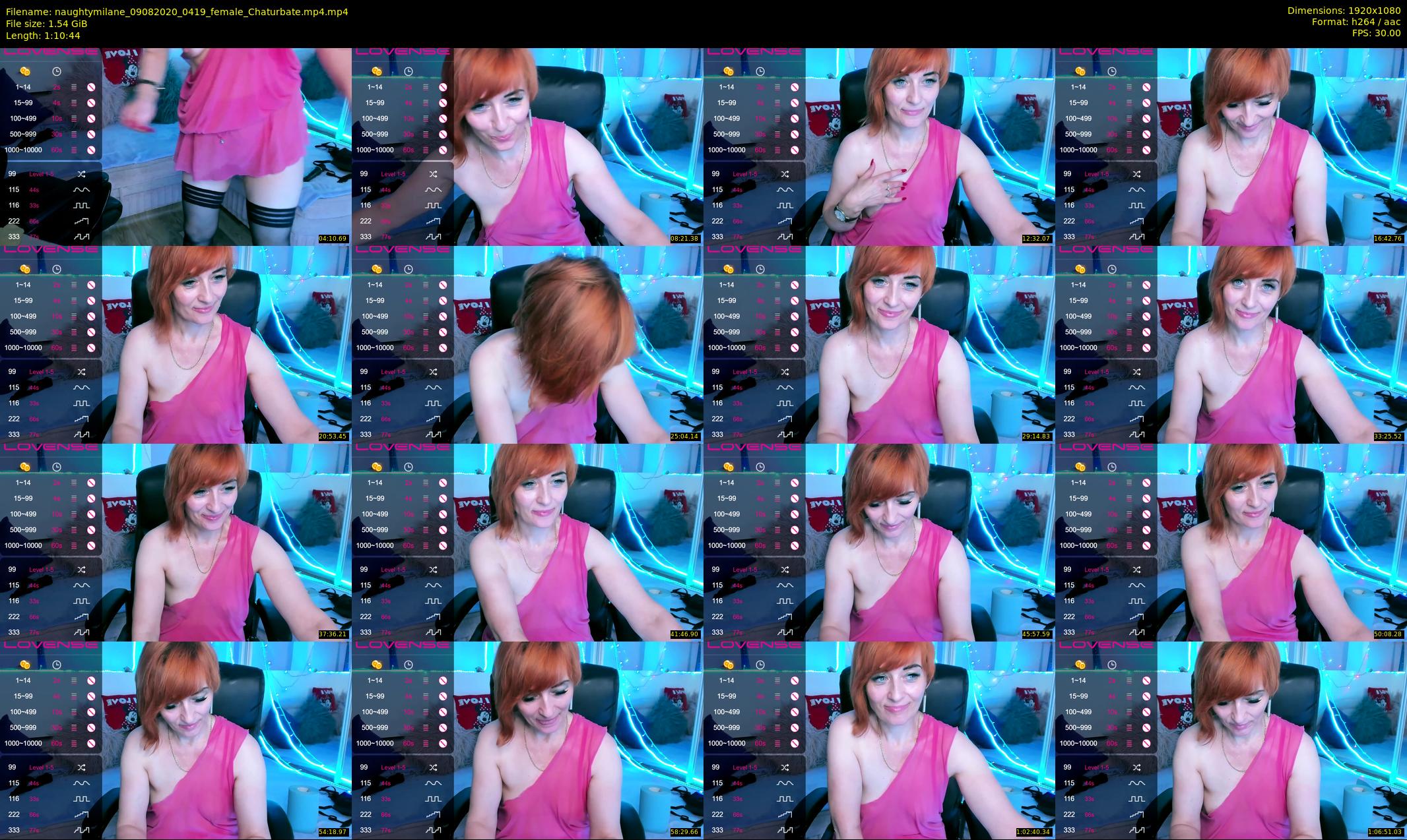 naughtymilane — 71 minute Chaturbate female cam show recording, 1080p, Aug 9, 2020