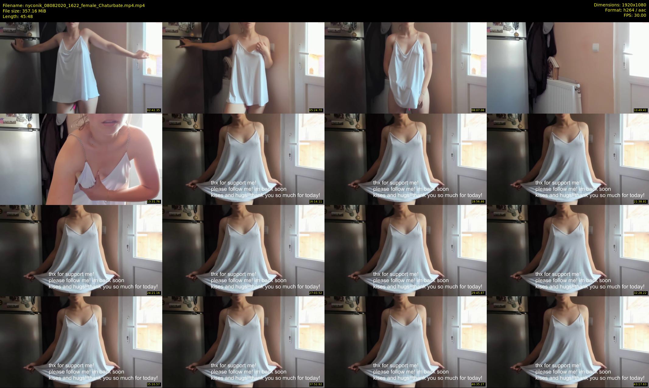 nyconik — 46 minute Chaturbate female cam show recording, 1080p, Aug 8, 2020
