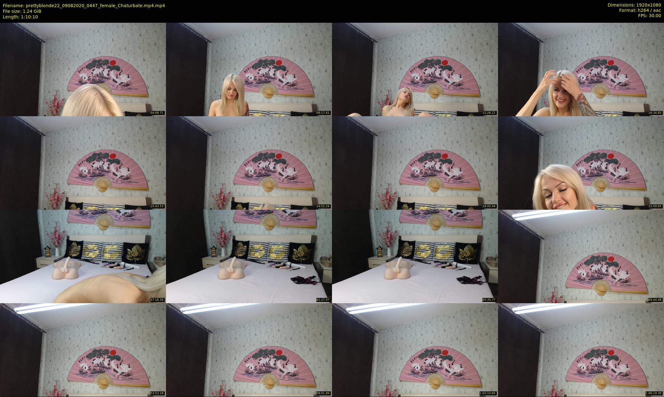 prettyblonde22 — 71 minute Chaturbate female cam show recording, 1080p, Aug 9, 2020