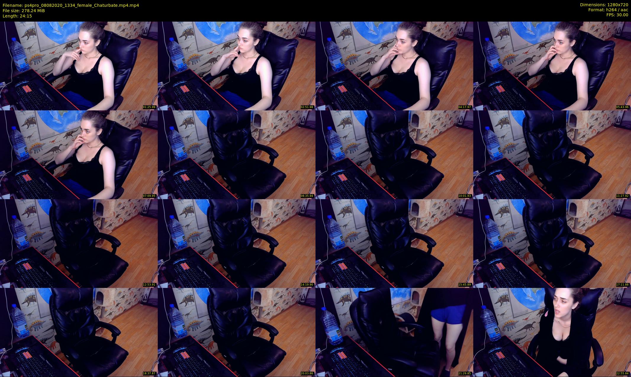 ps4pro — 25 minute Chaturbate female cam show recording, 720p, Aug 8, 2020