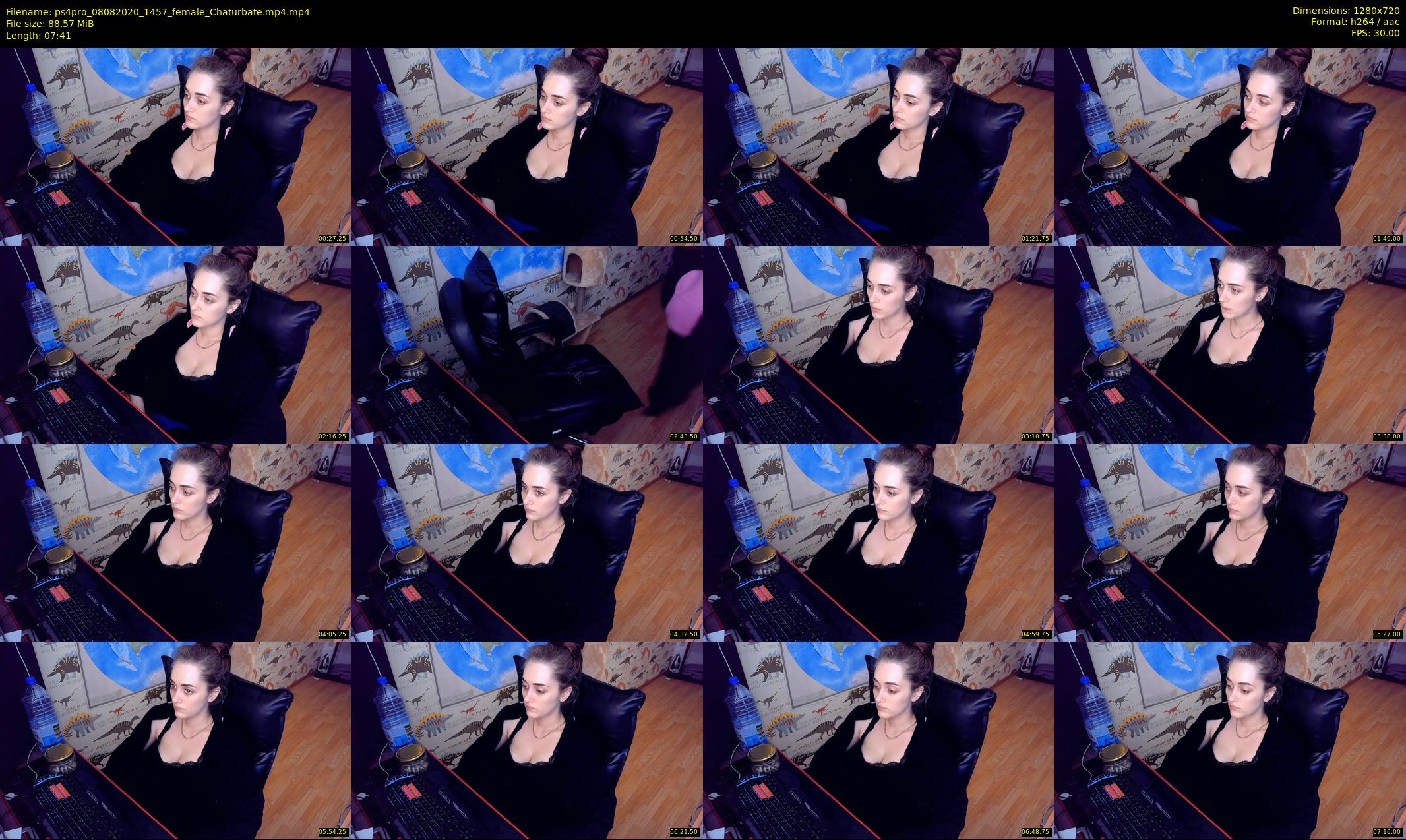 ps4pro — 8 minute Chaturbate female cam show recording, 720p, Aug 8, 2020