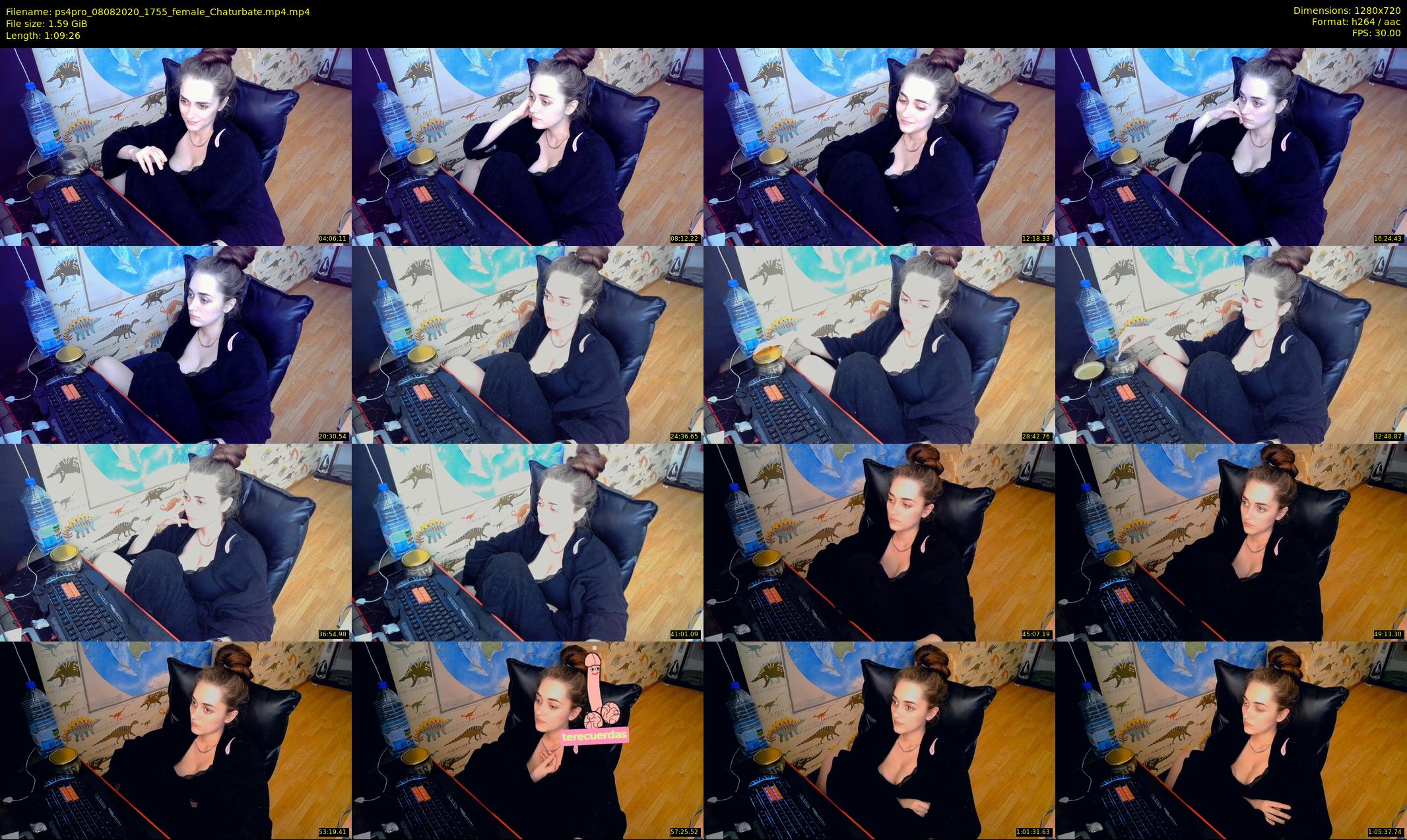 ps4pro — 70 minute Chaturbate female cam show recording, 720p, Aug 8, 2020