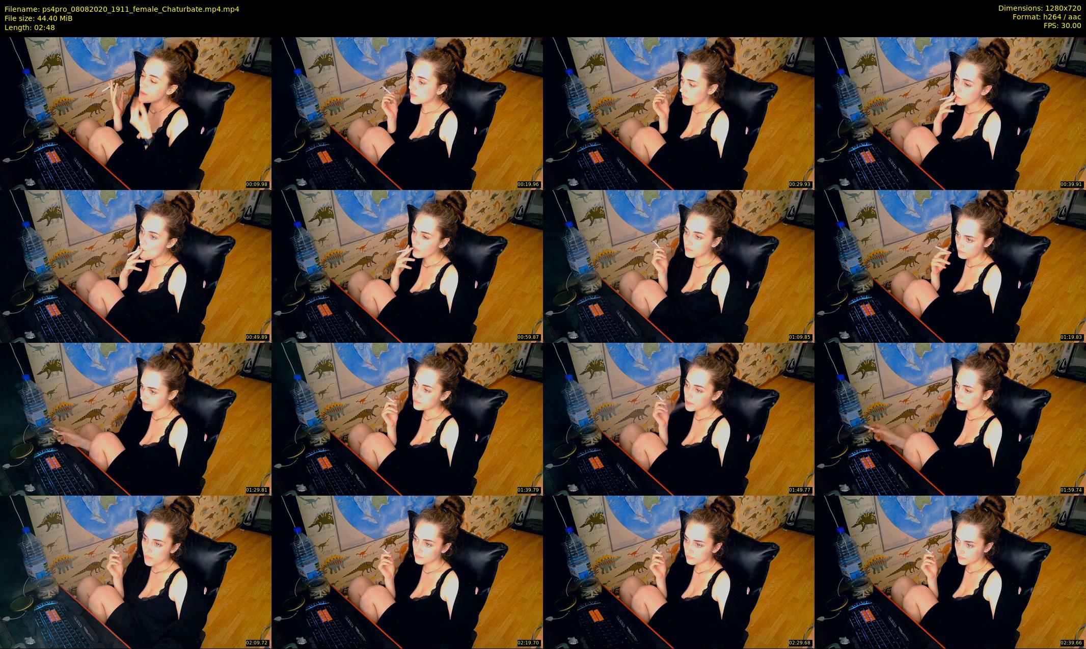 ps4pro — 3 minute Chaturbate female cam show recording, 720p, Aug 8, 2020