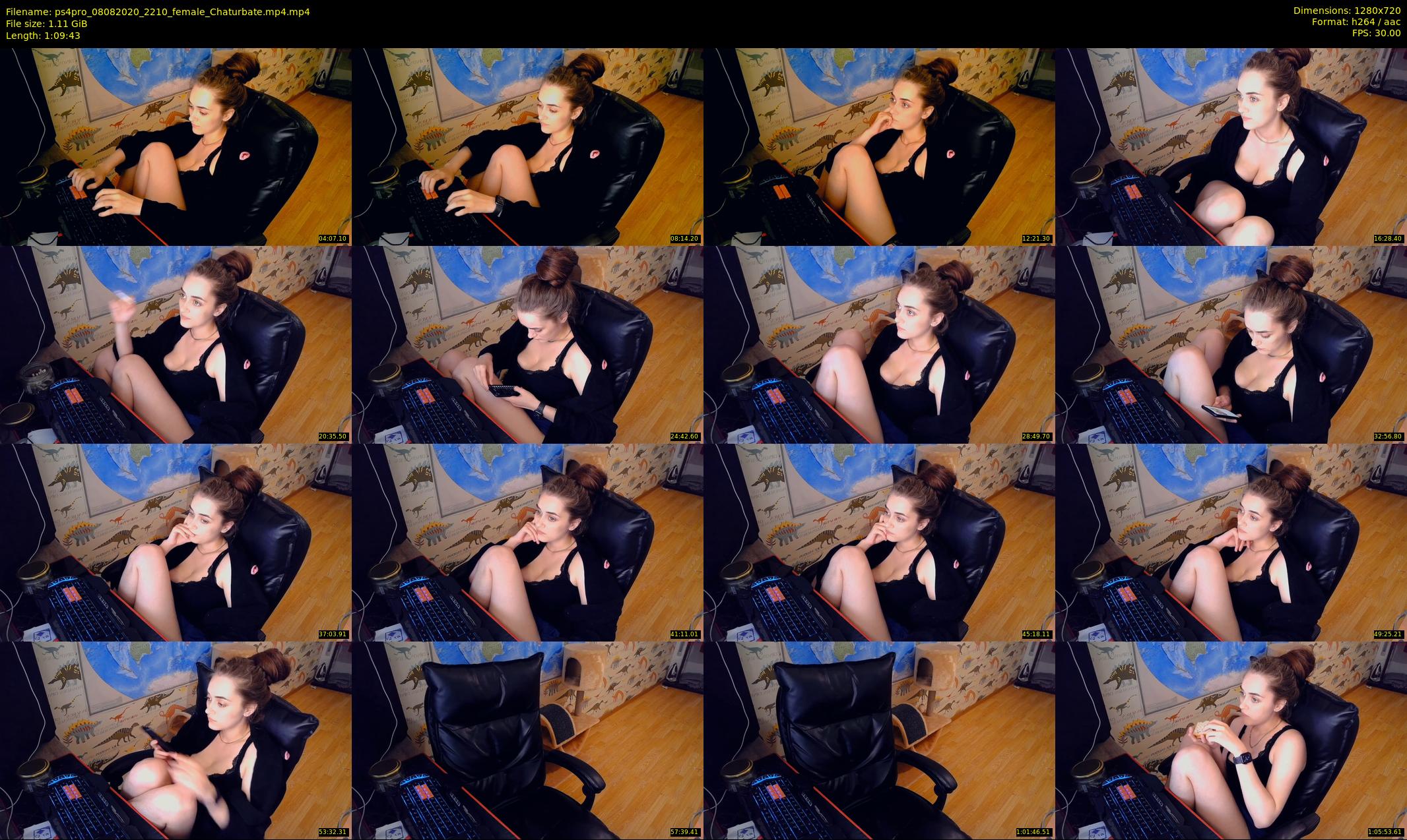 ps4pro — 70 minute Chaturbate female cam show recording, 720p, Aug 8, 2020