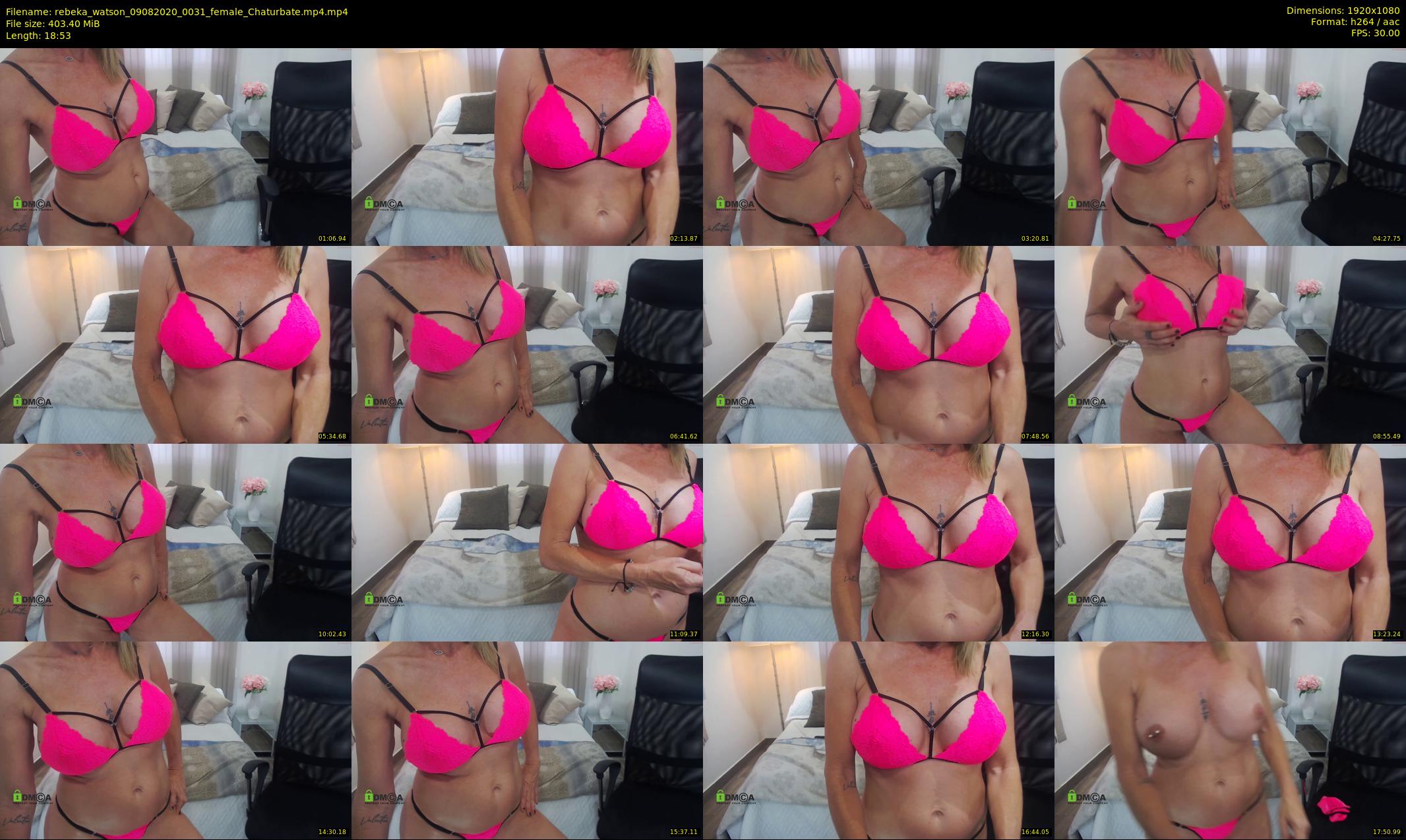rebeka_watson — 19 minute Chaturbate female cam show recording, 1080p, Aug 9, 2020