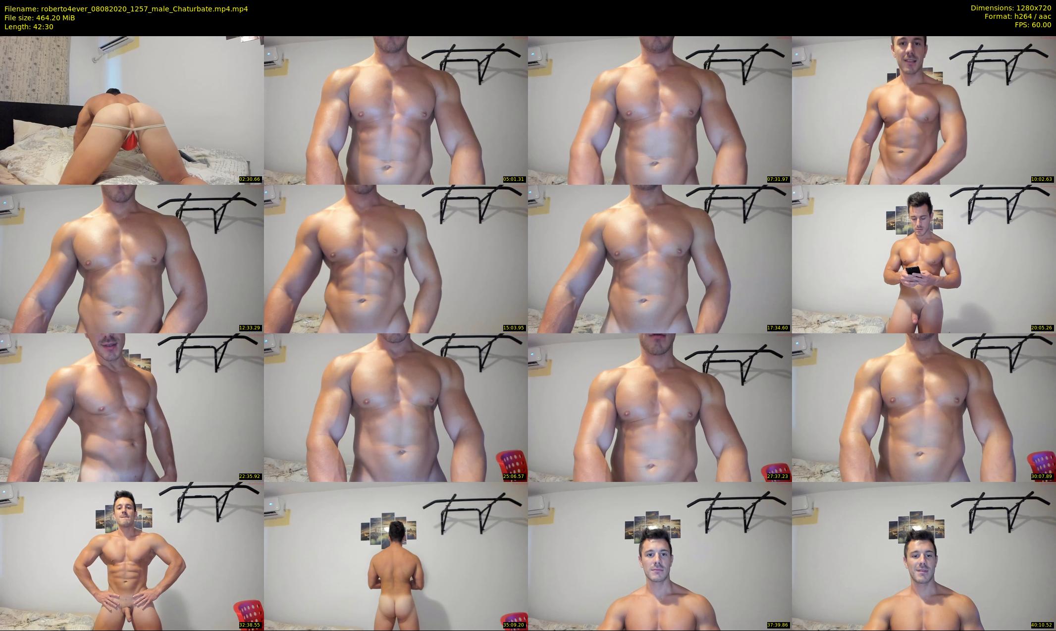roberto4ever — 43 minute Chaturbate male cam show recording, 720p, Aug 8, 2020