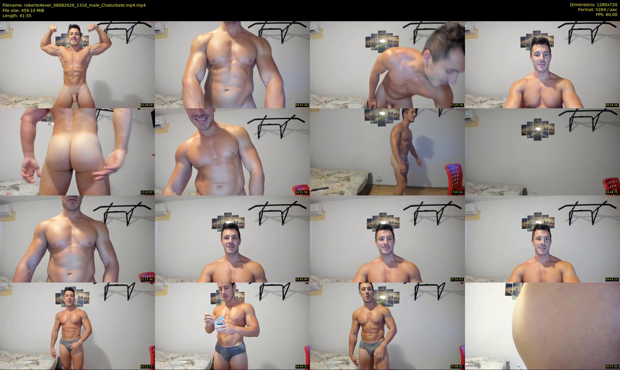 roberto4ever — 42 minute Chaturbate male cam show recording, 720p, Aug 8, 2020