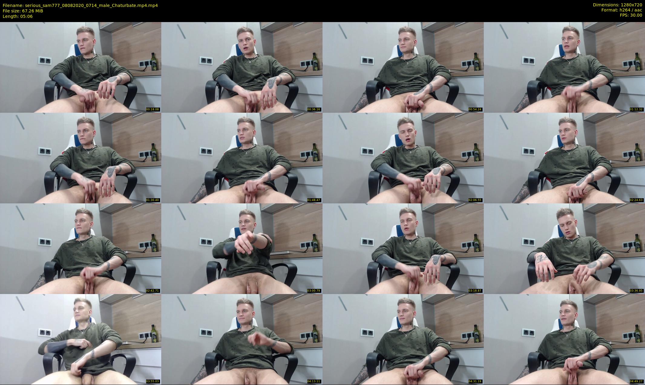 serious_sam777 — 6 minute Chaturbate male cam show recording, 720p, Aug 8, 2020