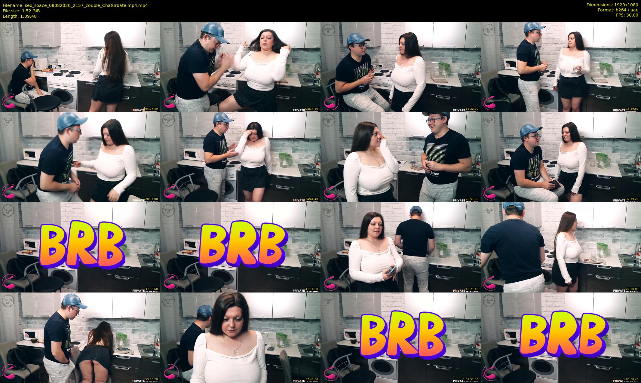 sex_space — 70 minute Chaturbate couple cam show recording, 1080p, Aug 8, 2020