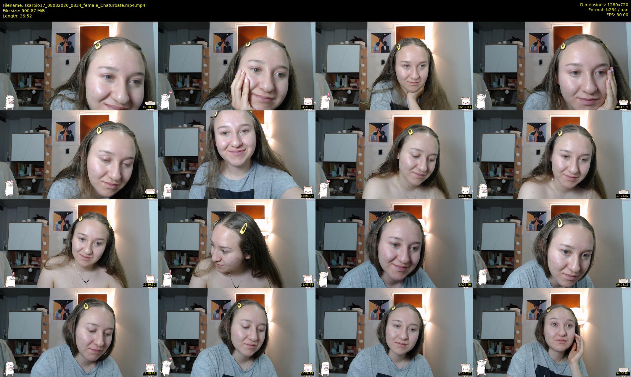 skarpio17 — 37 minute Chaturbate female cam show recording, 720p, Aug 8, 2020