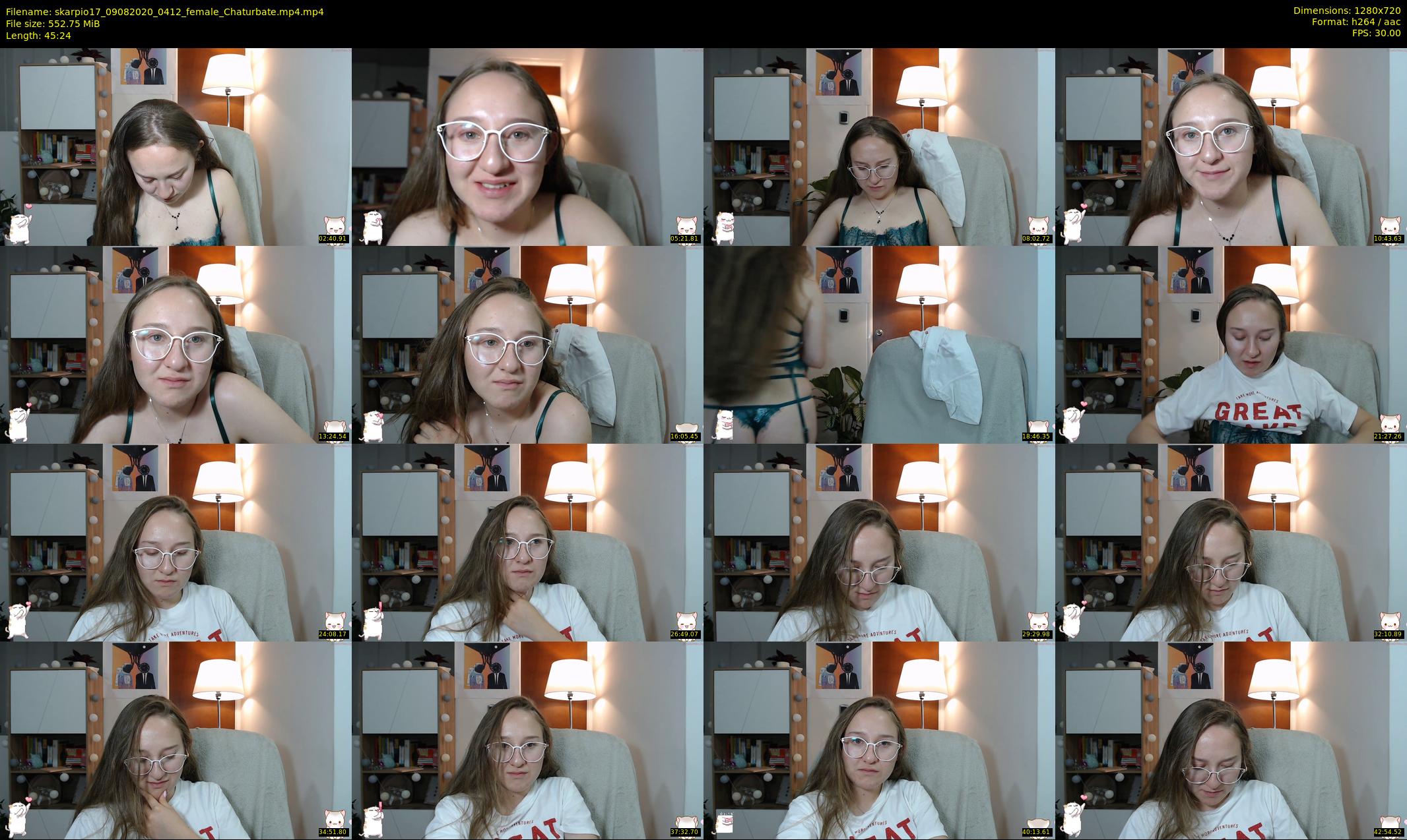 skarpio17 — 46 minute Chaturbate female cam show recording, 720p, Aug 9, 2020