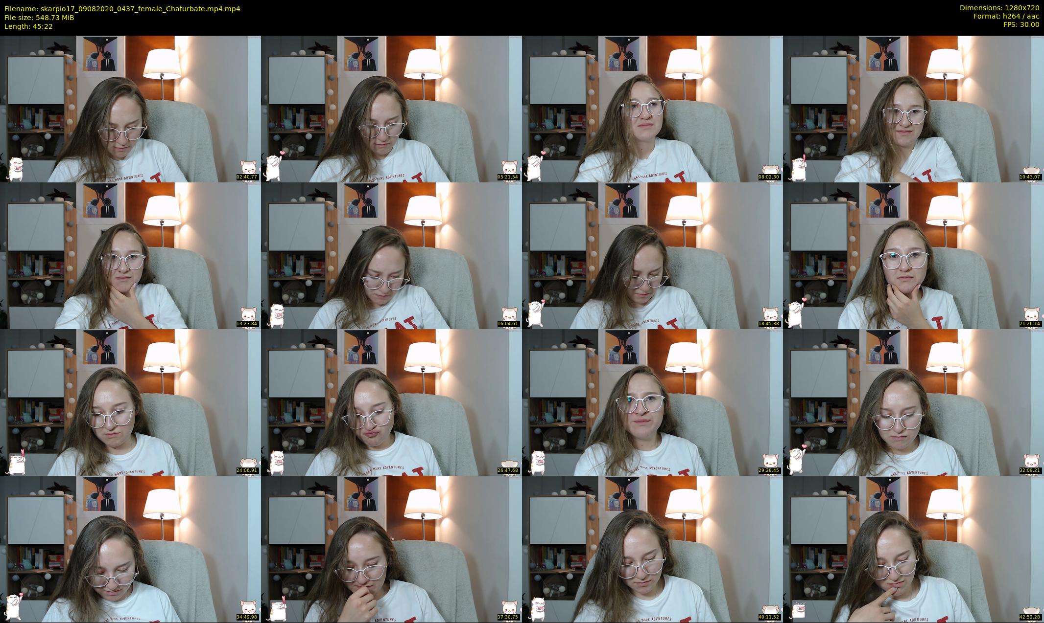skarpio17 — 46 minute Chaturbate female cam show recording, 720p, Aug 9, 2020
