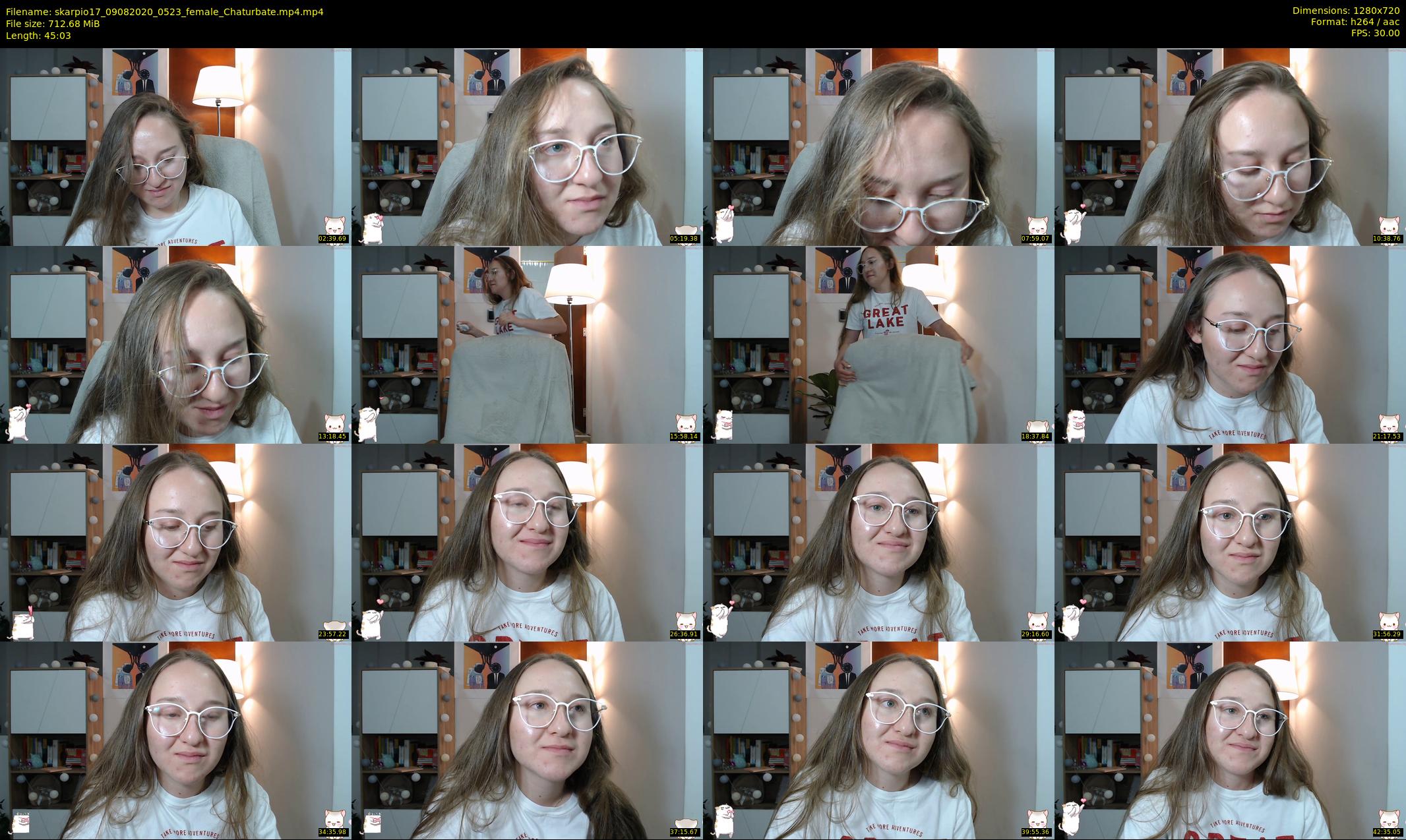 skarpio17 — 46 minute Chaturbate female cam show recording, 720p, Aug 9, 2020