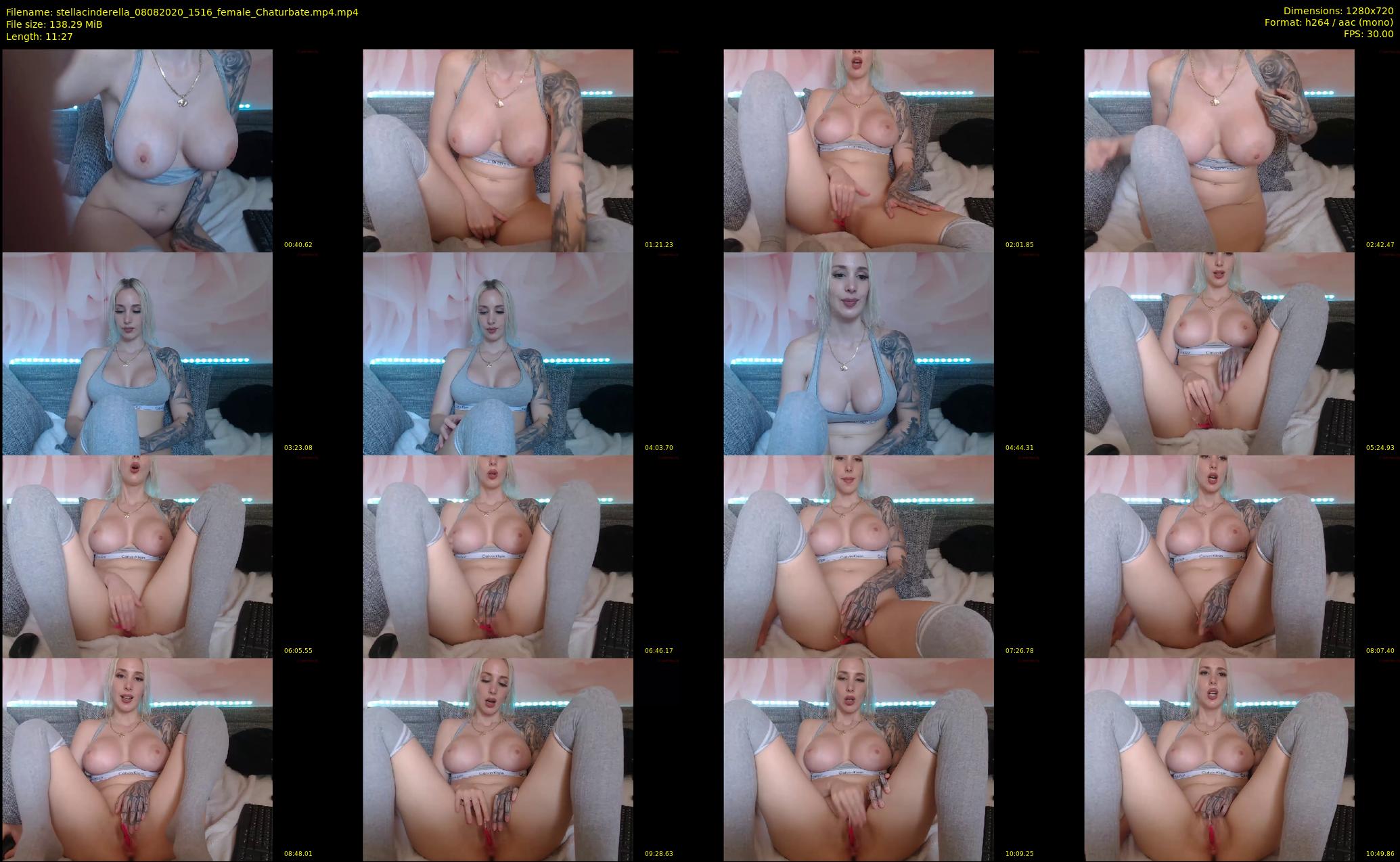 stellacinderella — 12 minute Chaturbate female cam show recording, 720p, Aug 8, 2020