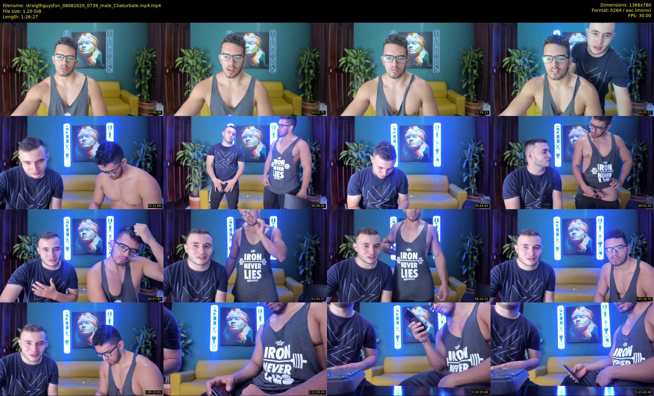 straigthguysfun — 87 minute Chaturbate male cam show recording, 720p, Aug 8, 2020