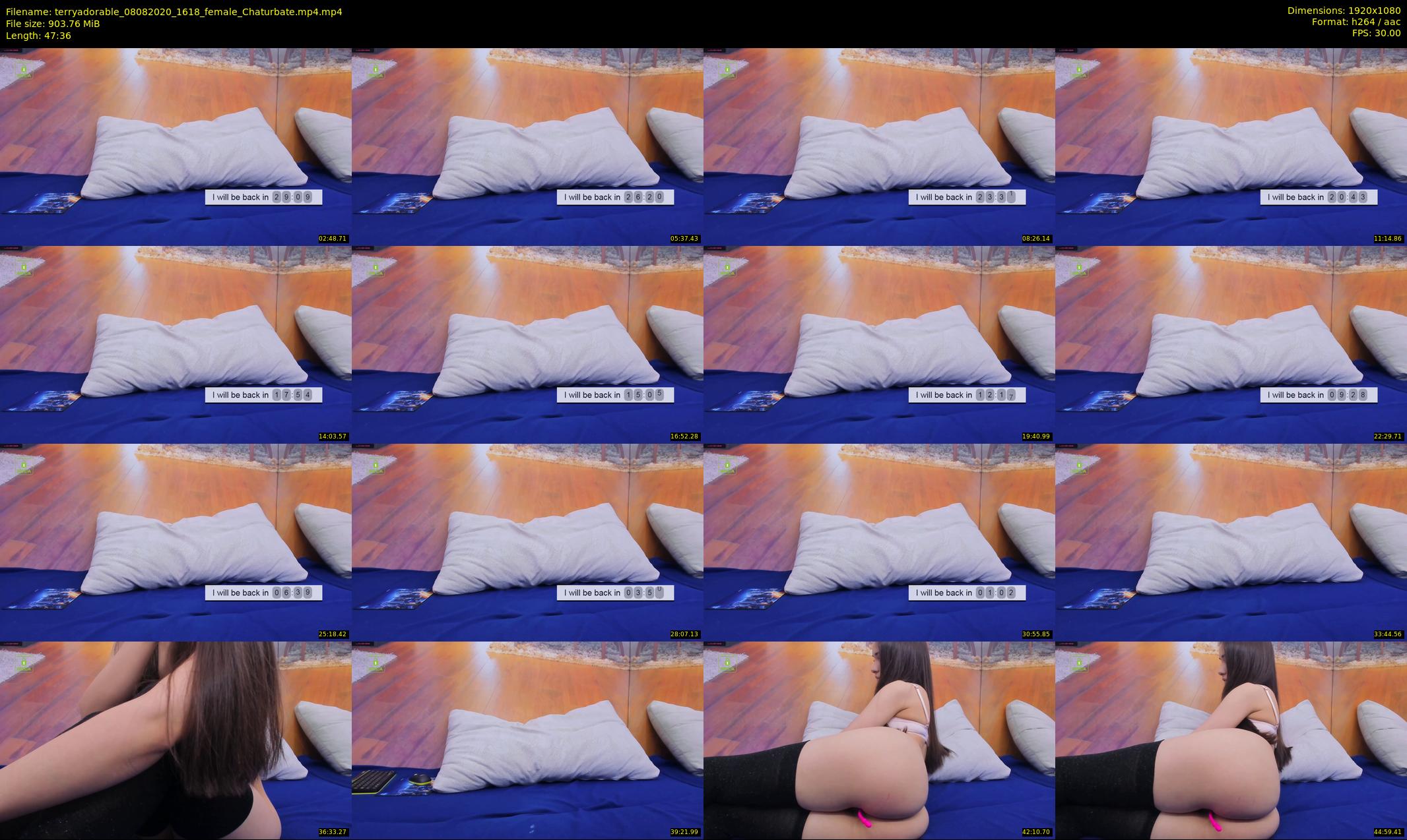 terryadorable — 48 minute Chaturbate female cam show recording, 1080p, Aug 8, 2020