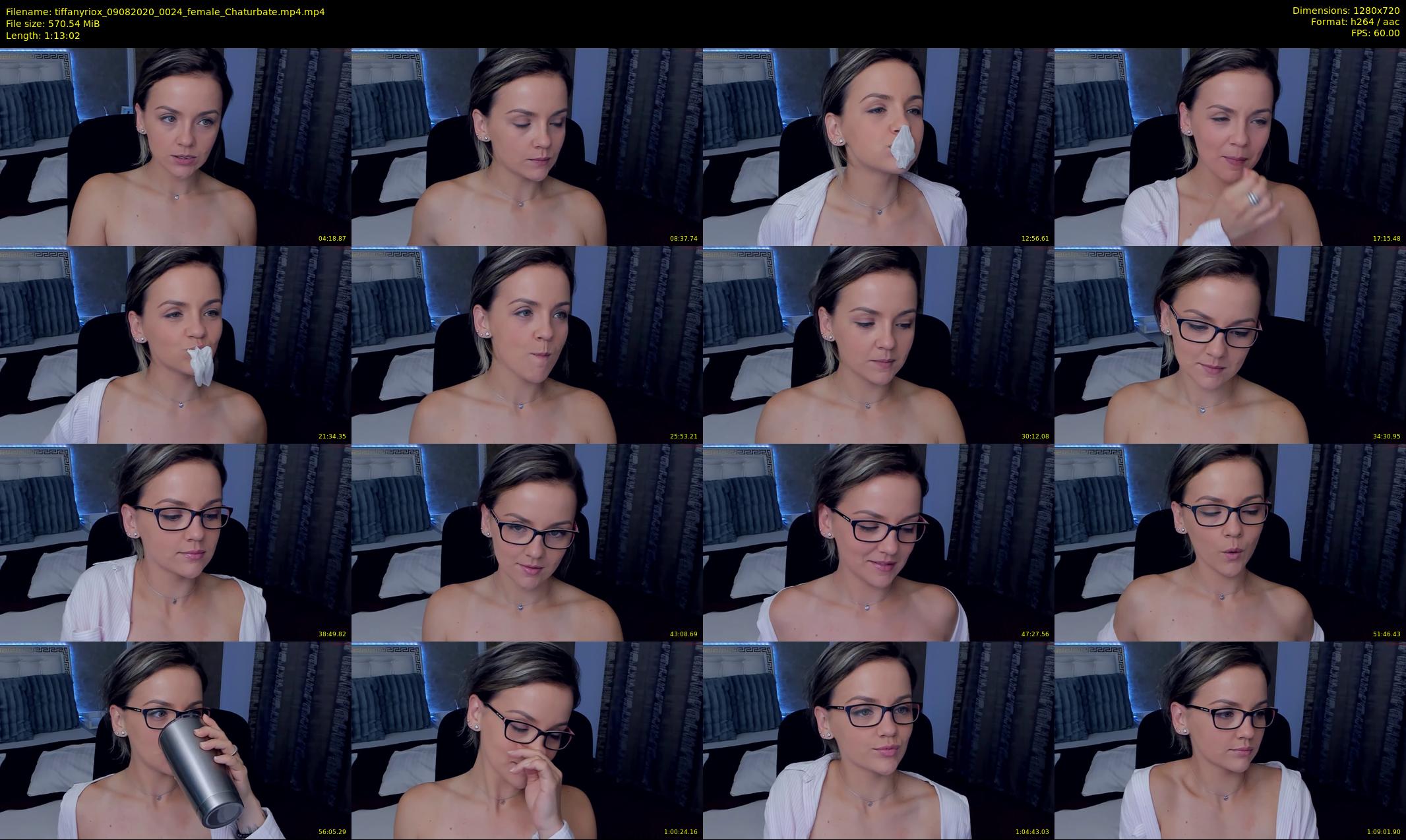 tiffanyriox — 74 minute Chaturbate female cam show recording, 720p, Aug 9, 2020