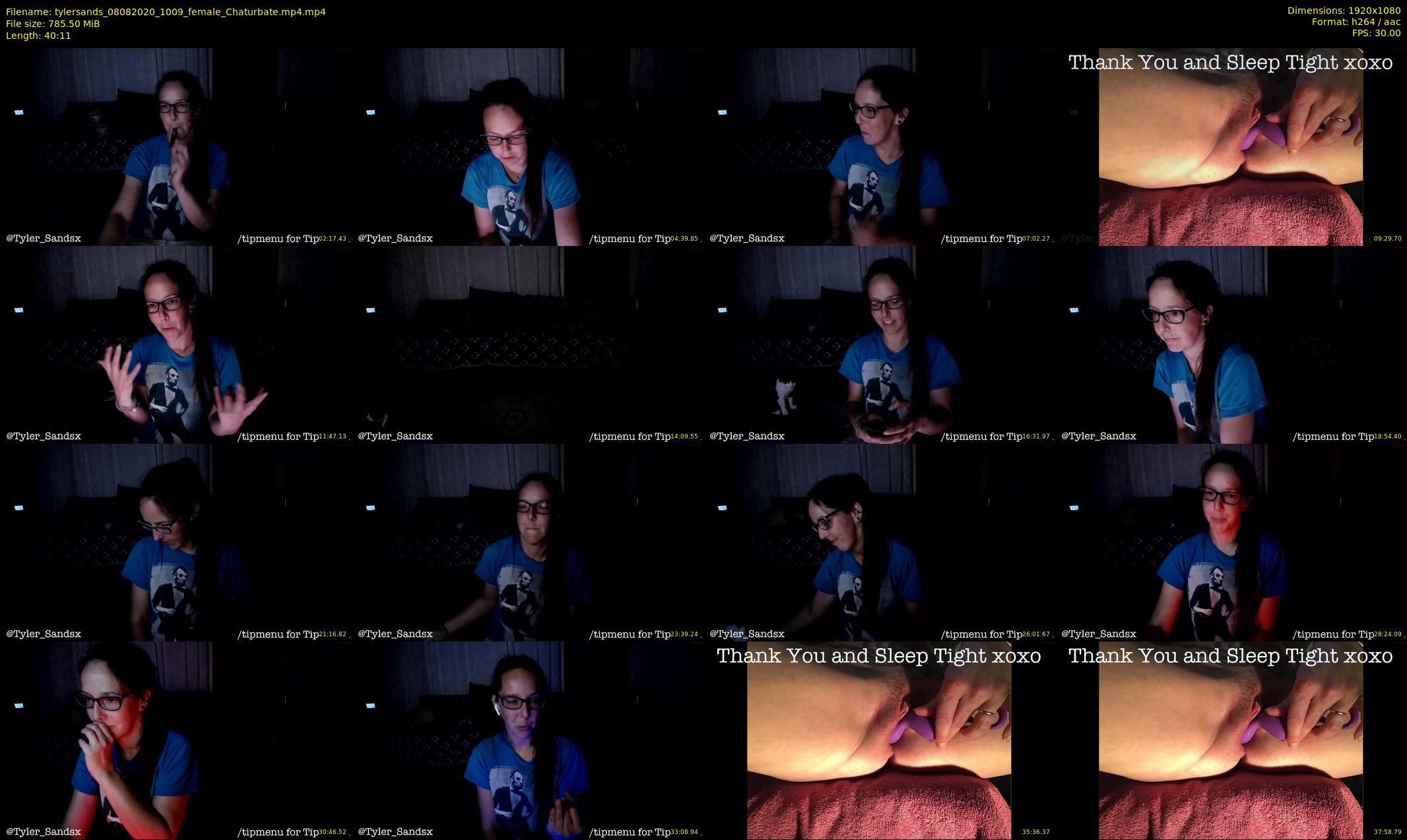 tylersands — 41 minute Chaturbate female cam show recording, 1080p, Aug 8, 2020