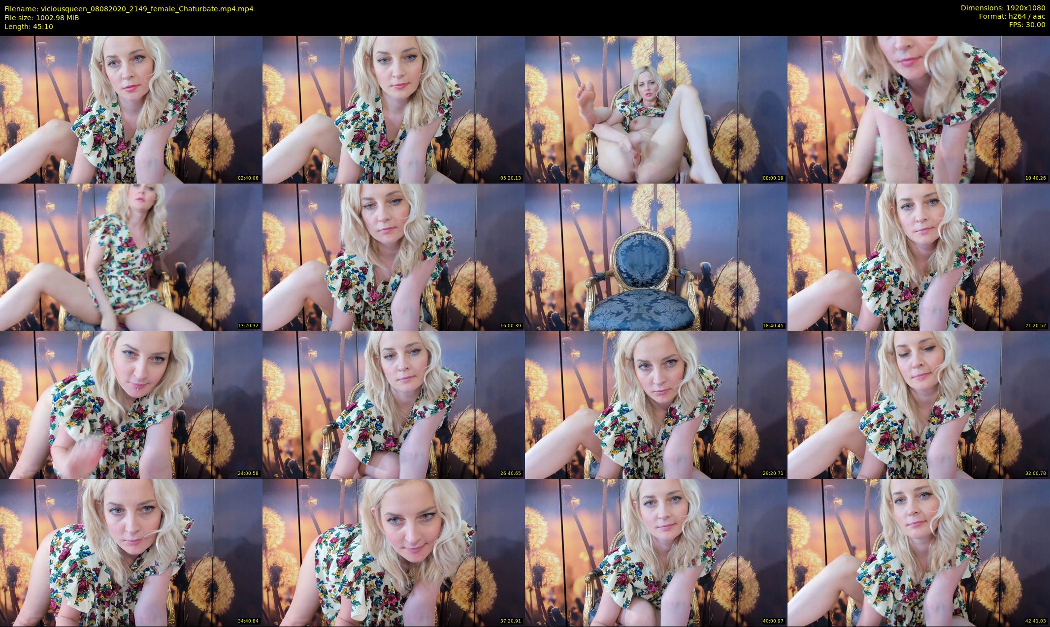 viciousqueen — 46 minute Chaturbate female cam show recording, 1080p, Aug 8, 2020