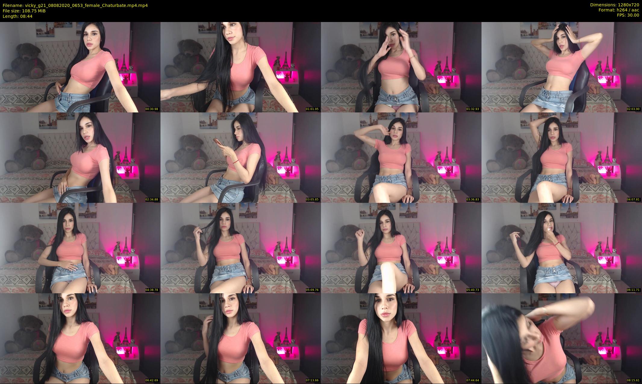 vicky_g21 — 9 minute Chaturbate female cam show recording, 720p, Aug 8, 2020