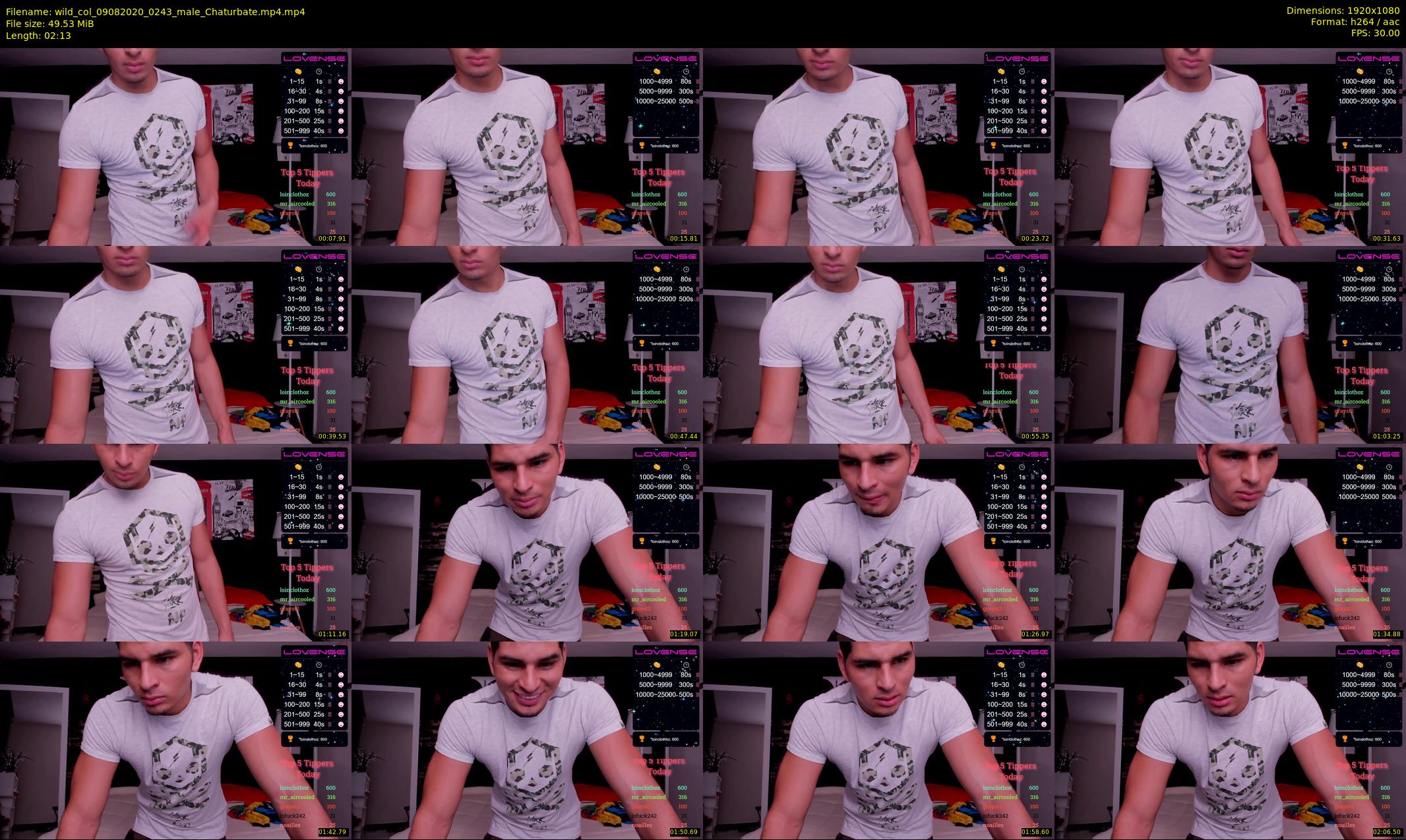 wild_col — 3 minute Chaturbate male cam show recording, 1080p, Aug 9, 2020
