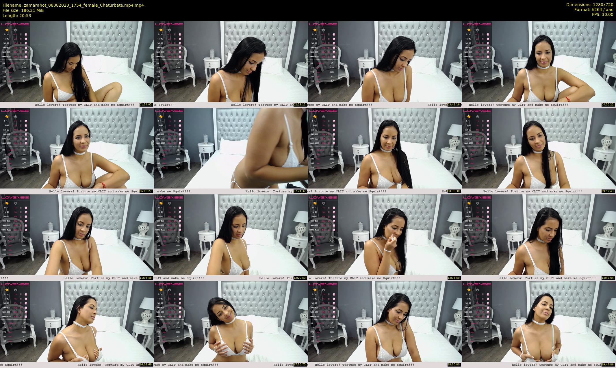 zamarahot — 21 minute Chaturbate female cam show recording, 720p, Aug 8, 2020