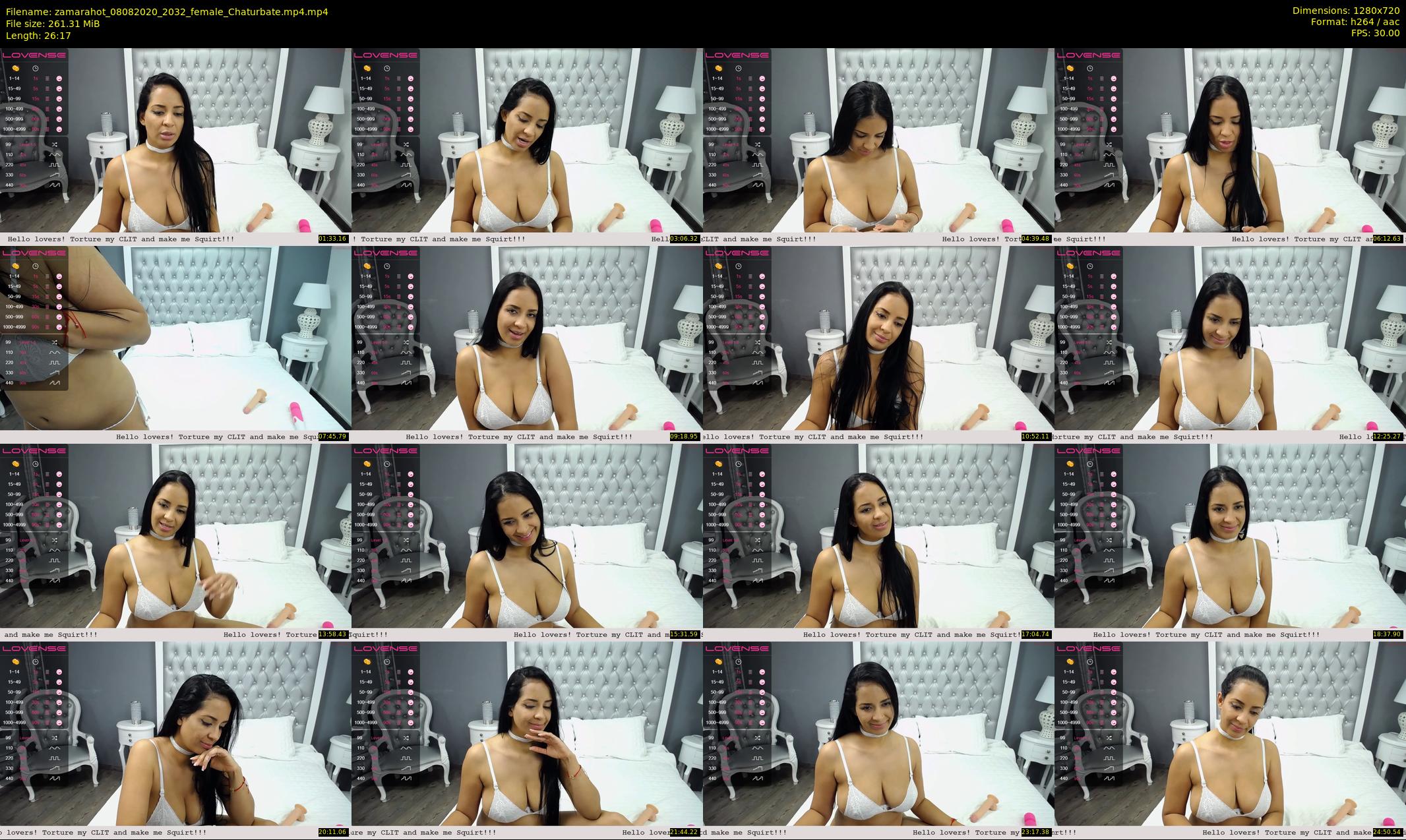 zamarahot — 27 minute Chaturbate female cam show recording, 720p, Aug 8, 2020