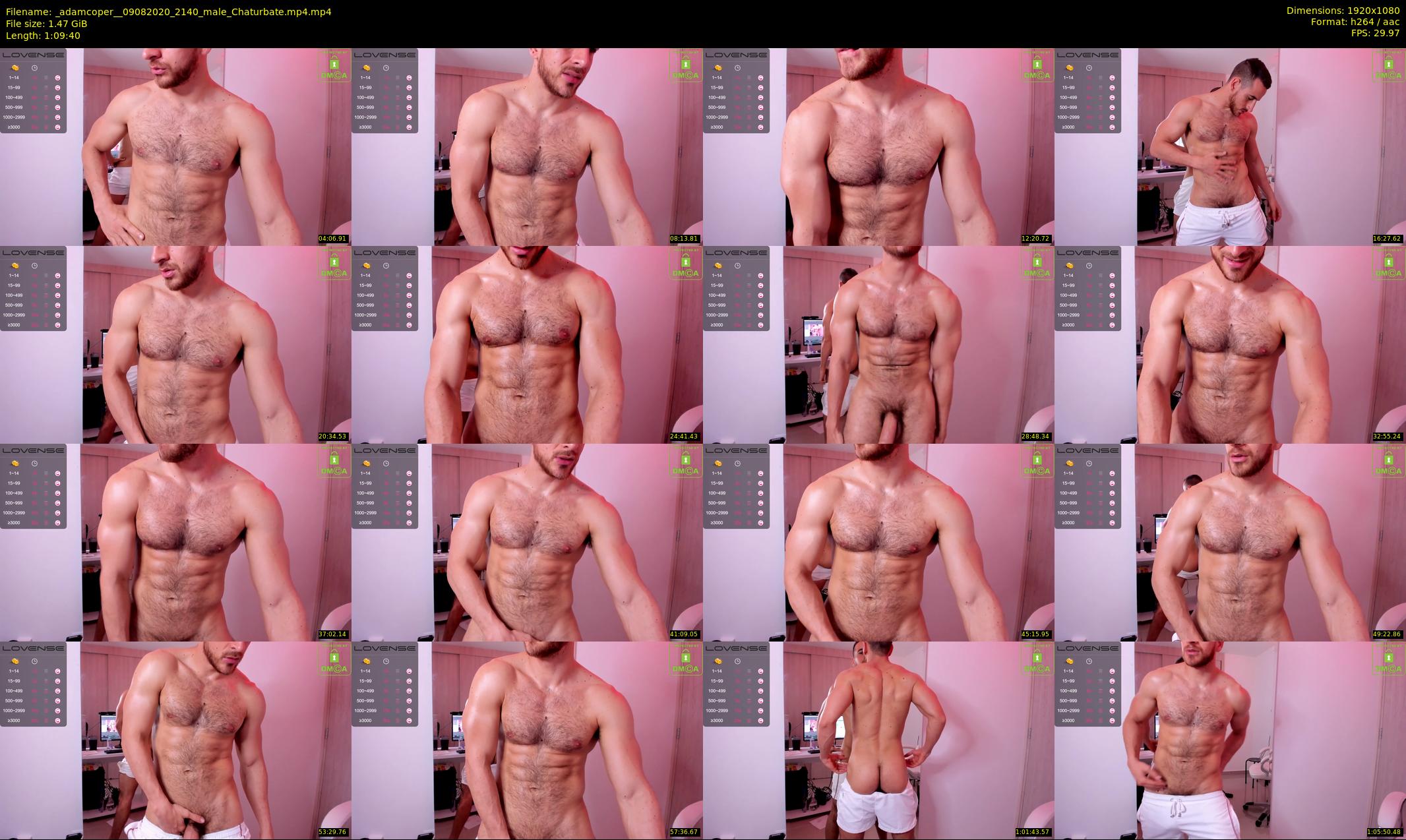 _adamcoper_ — 70 minute Chaturbate male cam show recording, 1080p, Aug 9, 2020
