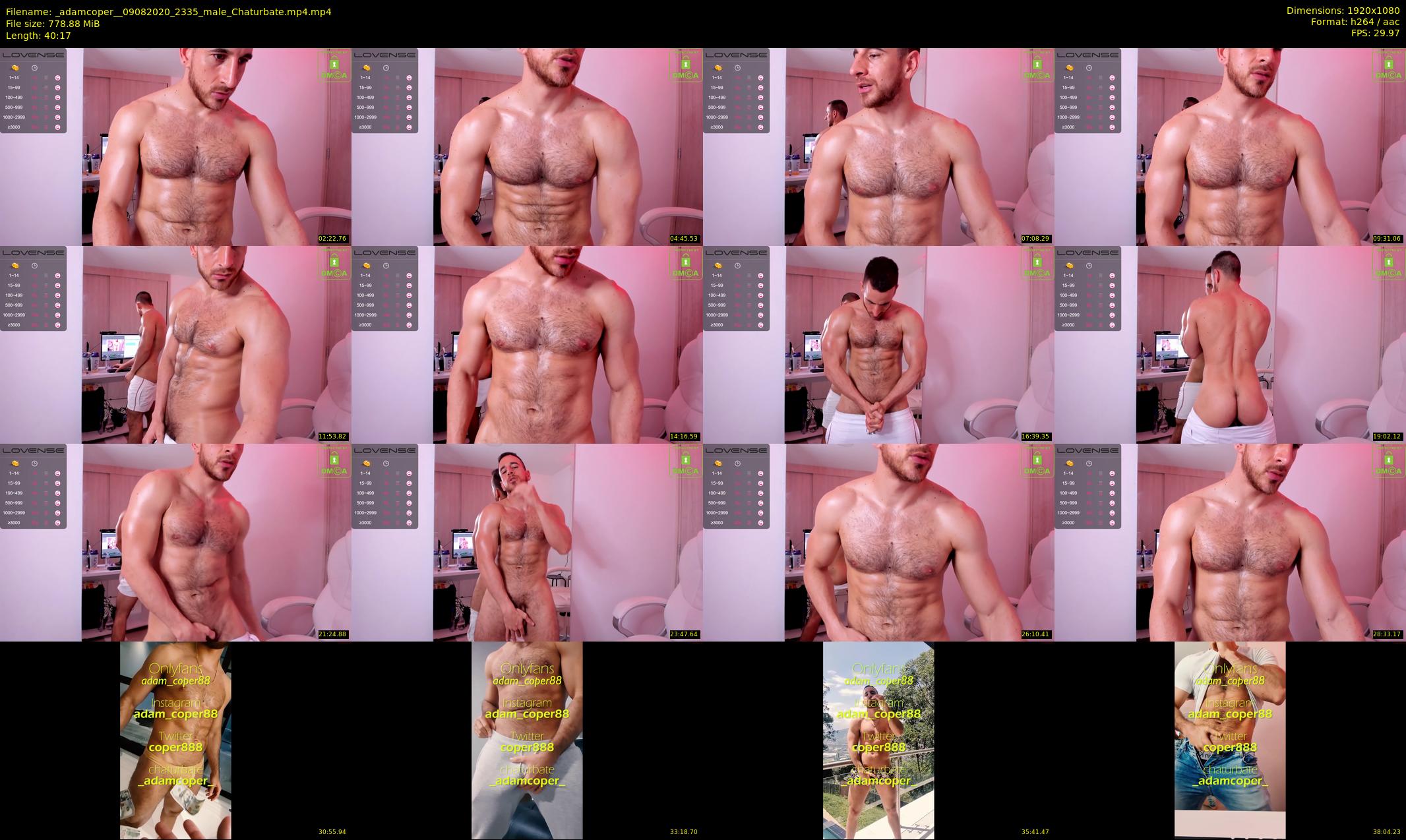_adamcoper_ — 41 minute Chaturbate male cam show recording, 1080p, Aug 9, 2020