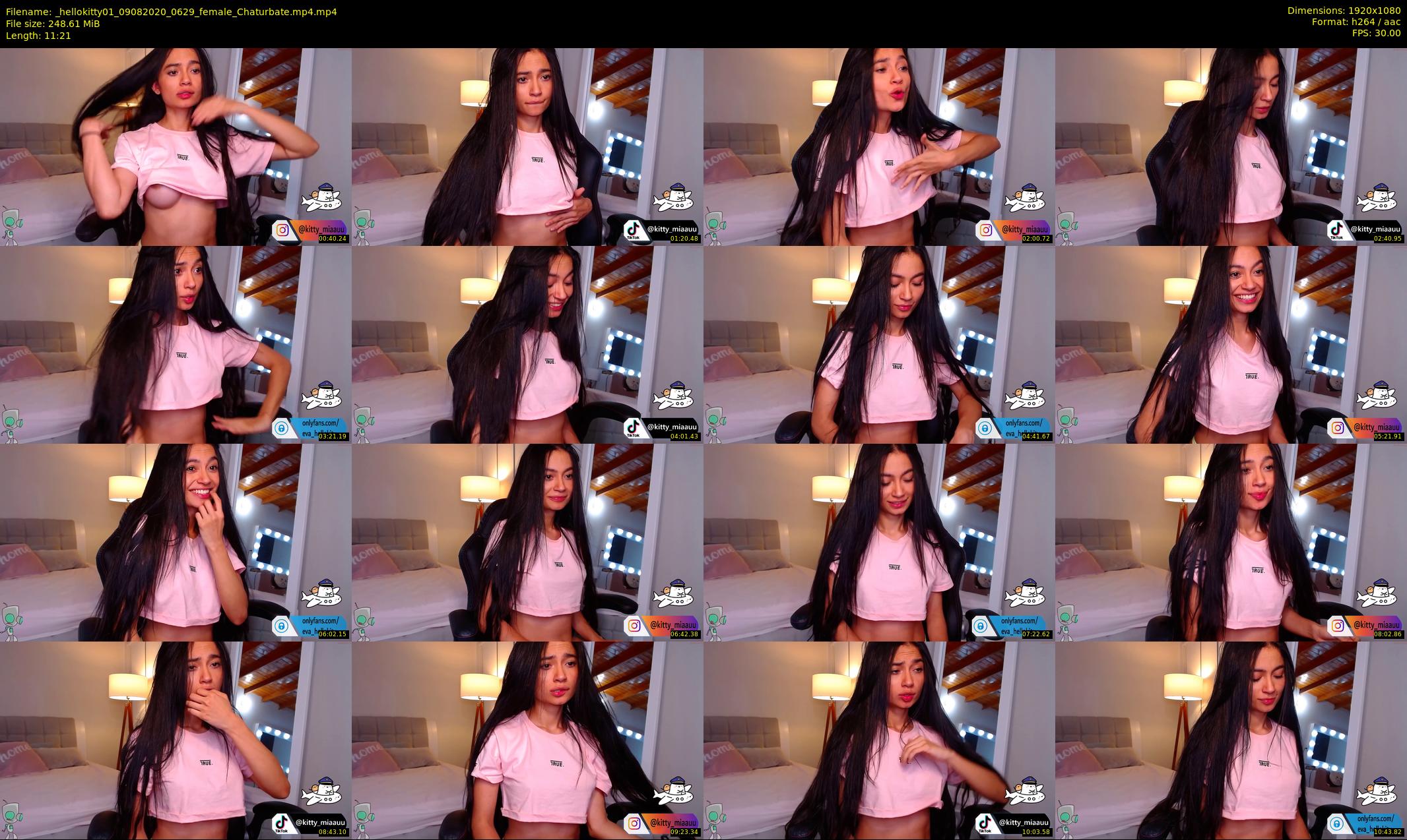 _hellokitty01 — 12 minute Chaturbate female cam show recording, 1080p, Aug 9, 2020