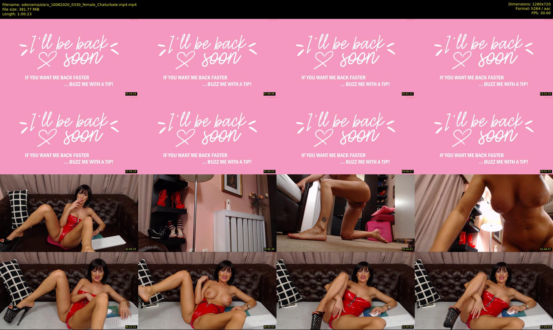 adonamazzara — 61 minute Chaturbate female cam show recording, 720p, Aug 10, 2020