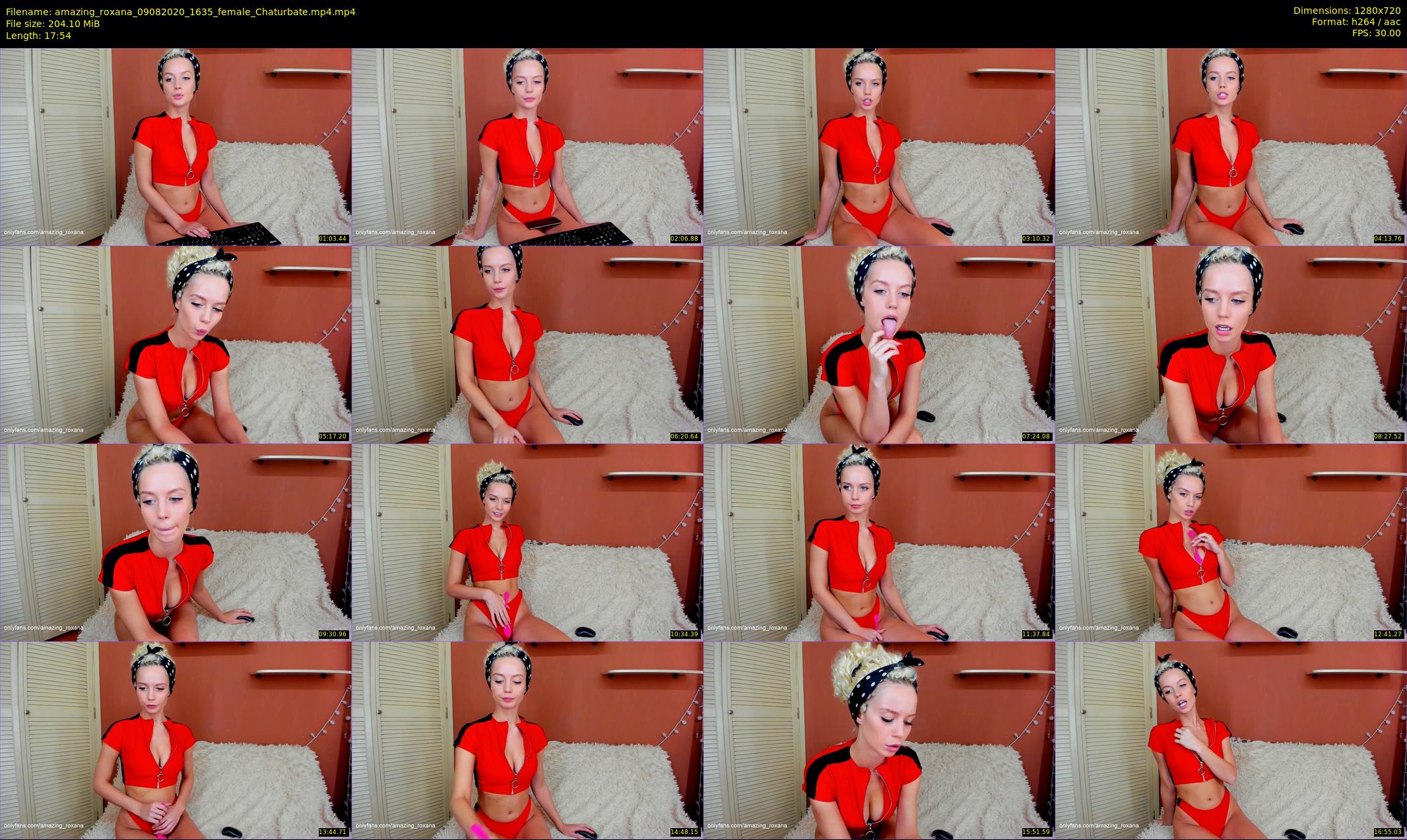 amazing_roxana — 18 minute Chaturbate female cam show recording, 720p, Aug 9, 2020