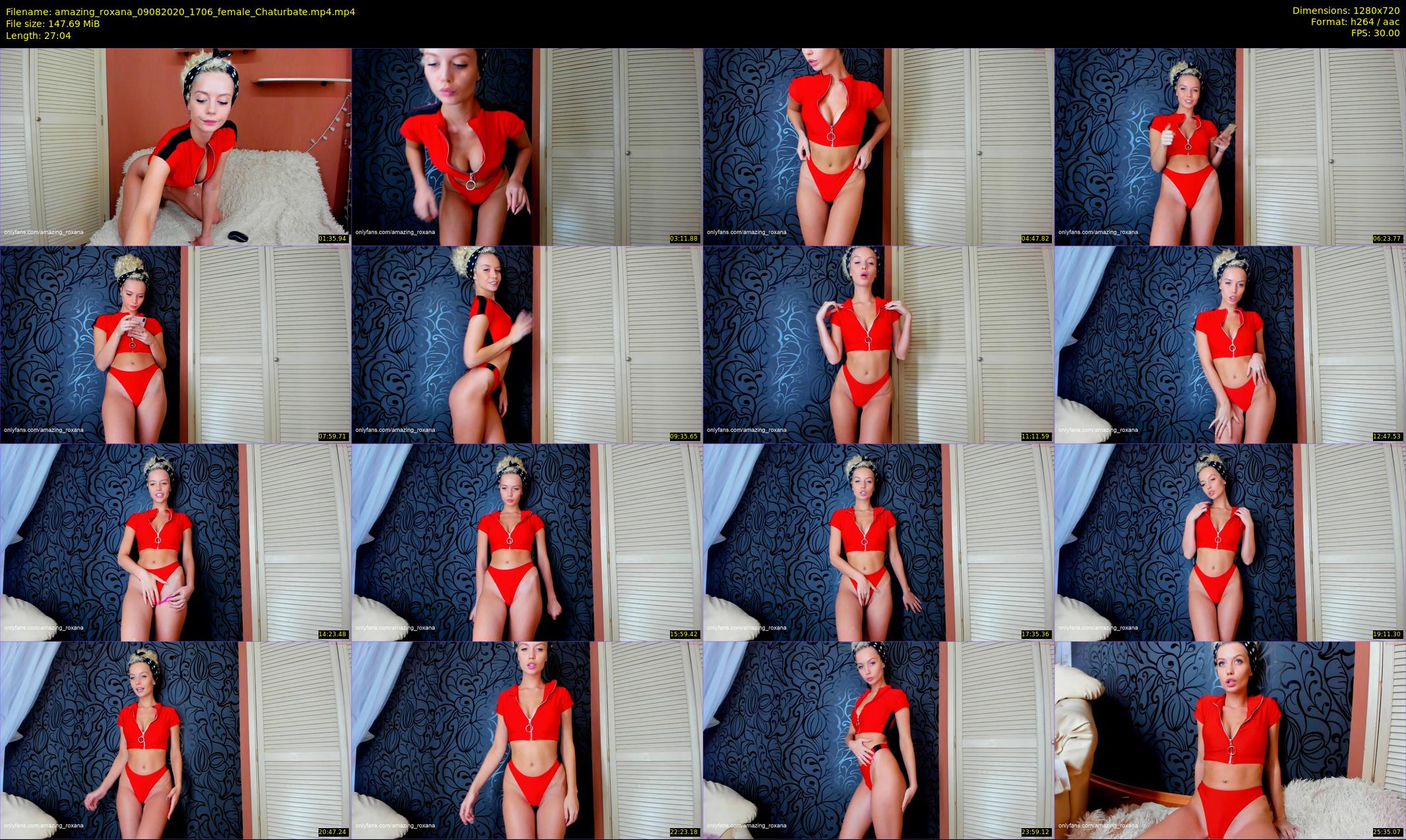 amazing_roxana — 28 minute Chaturbate female cam show recording, 720p, Aug 9, 2020