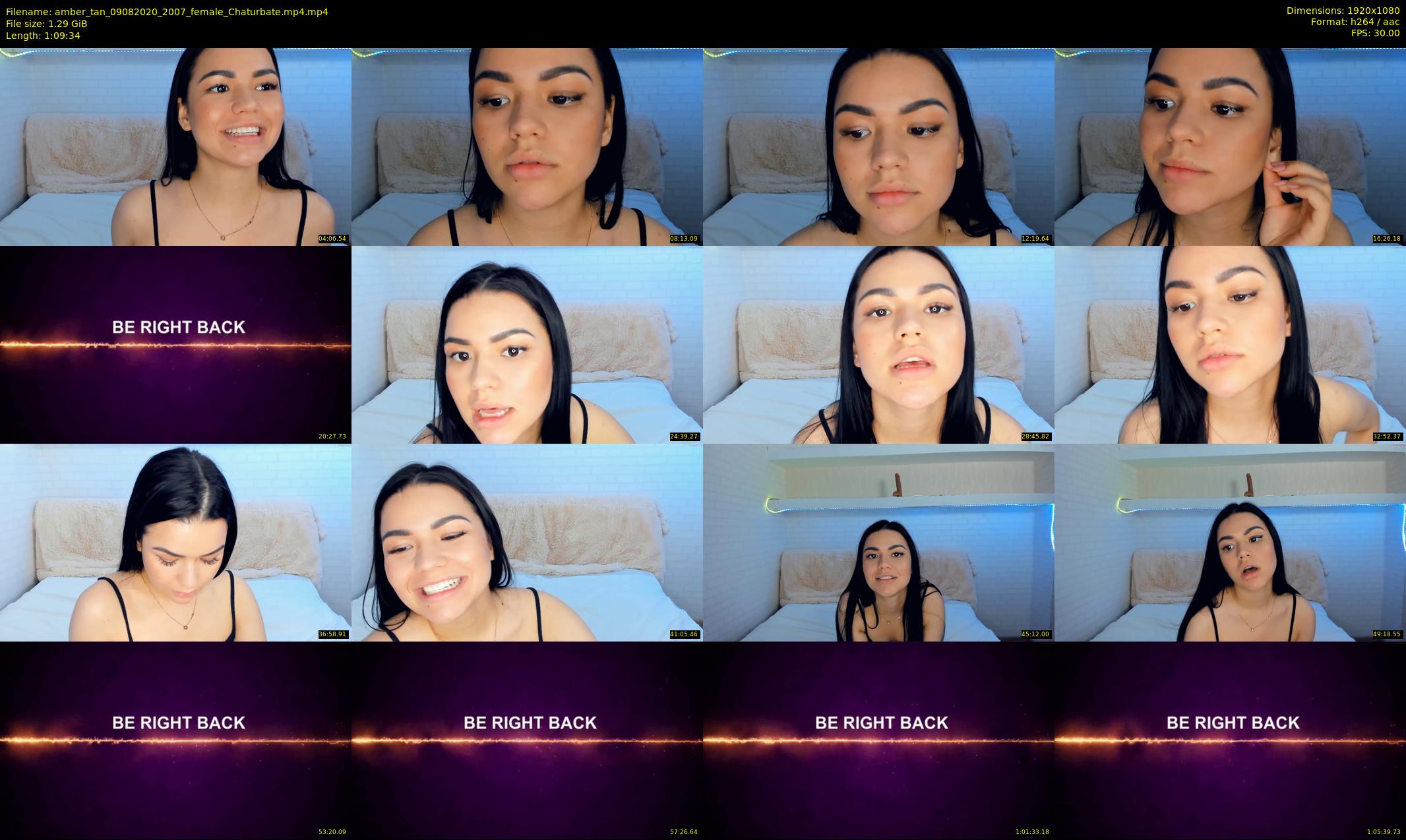 amber_tan — 70 minute Chaturbate female cam show recording, 1080p, Aug 9, 2020