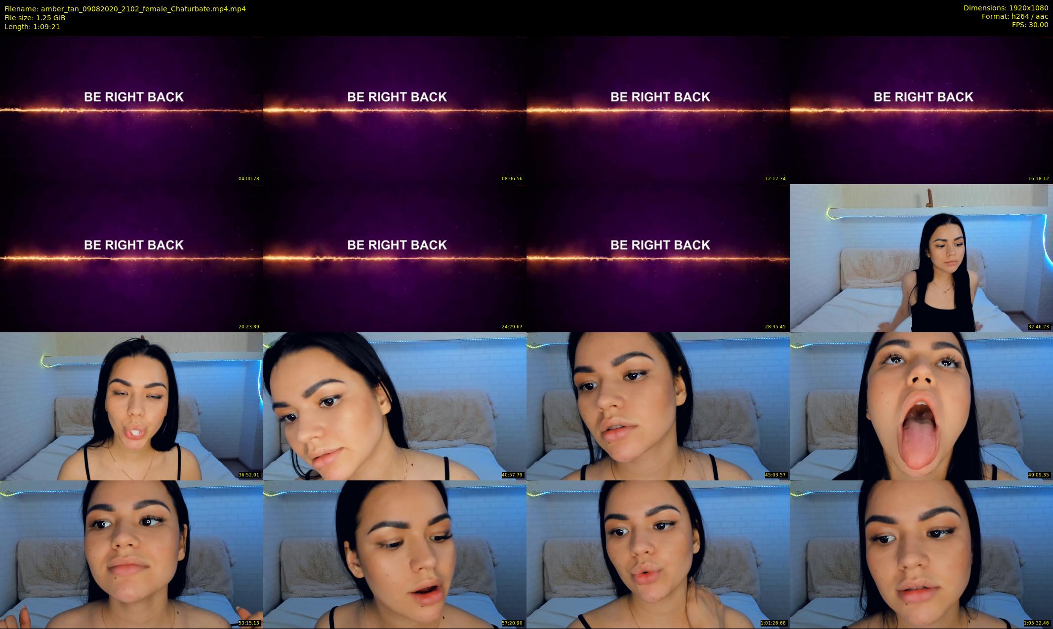 amber_tan — 70 minute Chaturbate female cam show recording, 1080p, Aug 9, 2020